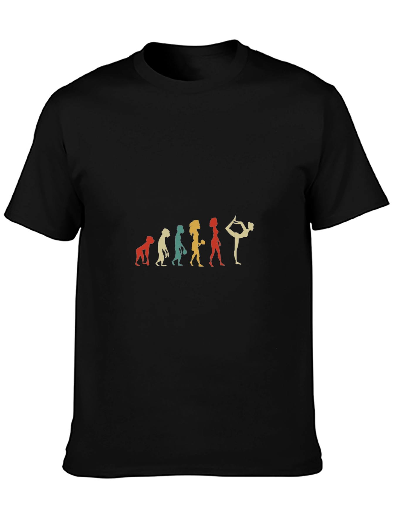 Yoga Evolution Graphic T-Shirt - Black