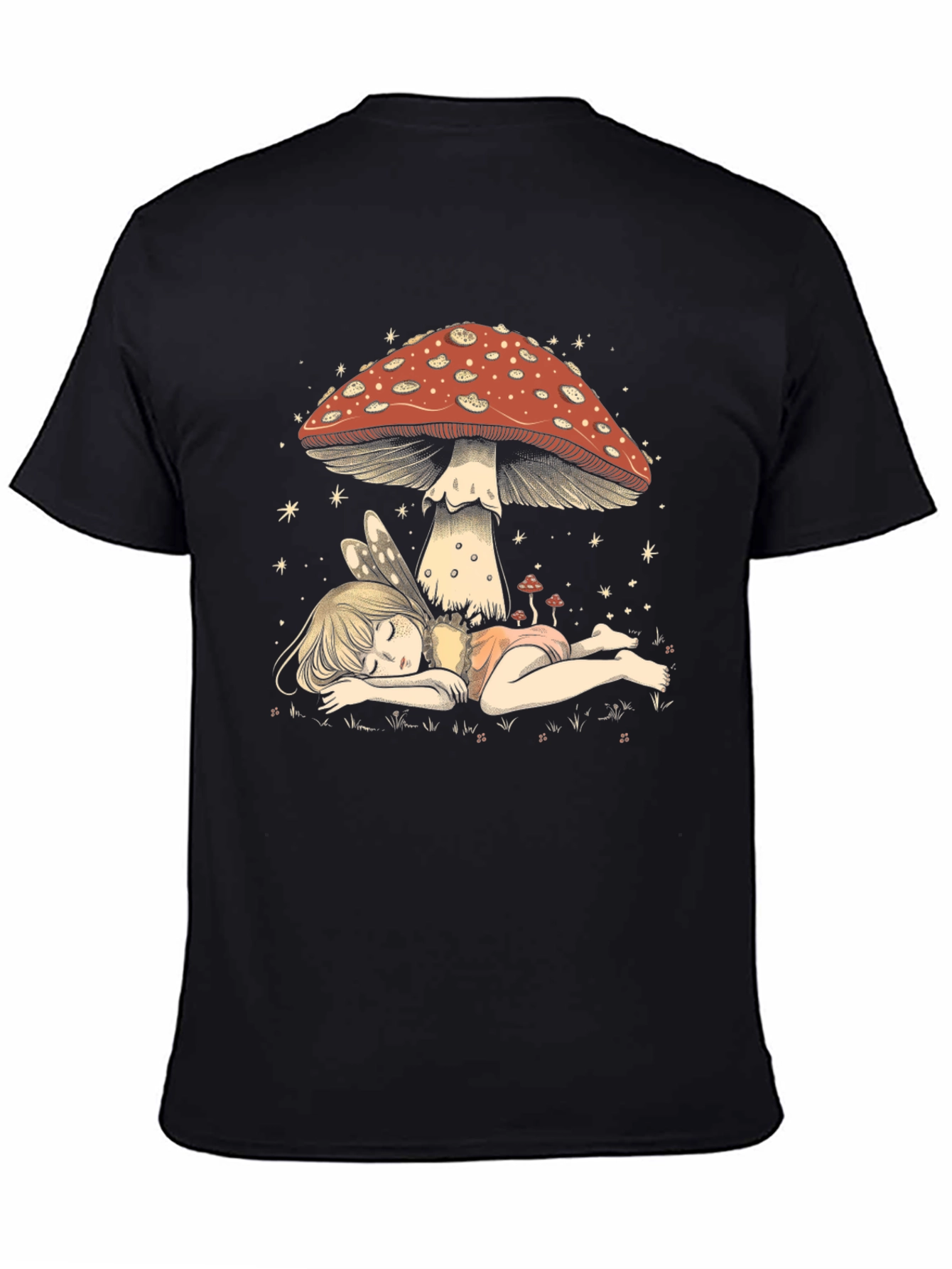 Fairy Mushroom T-Shirt - Whimsical Graphic Tee