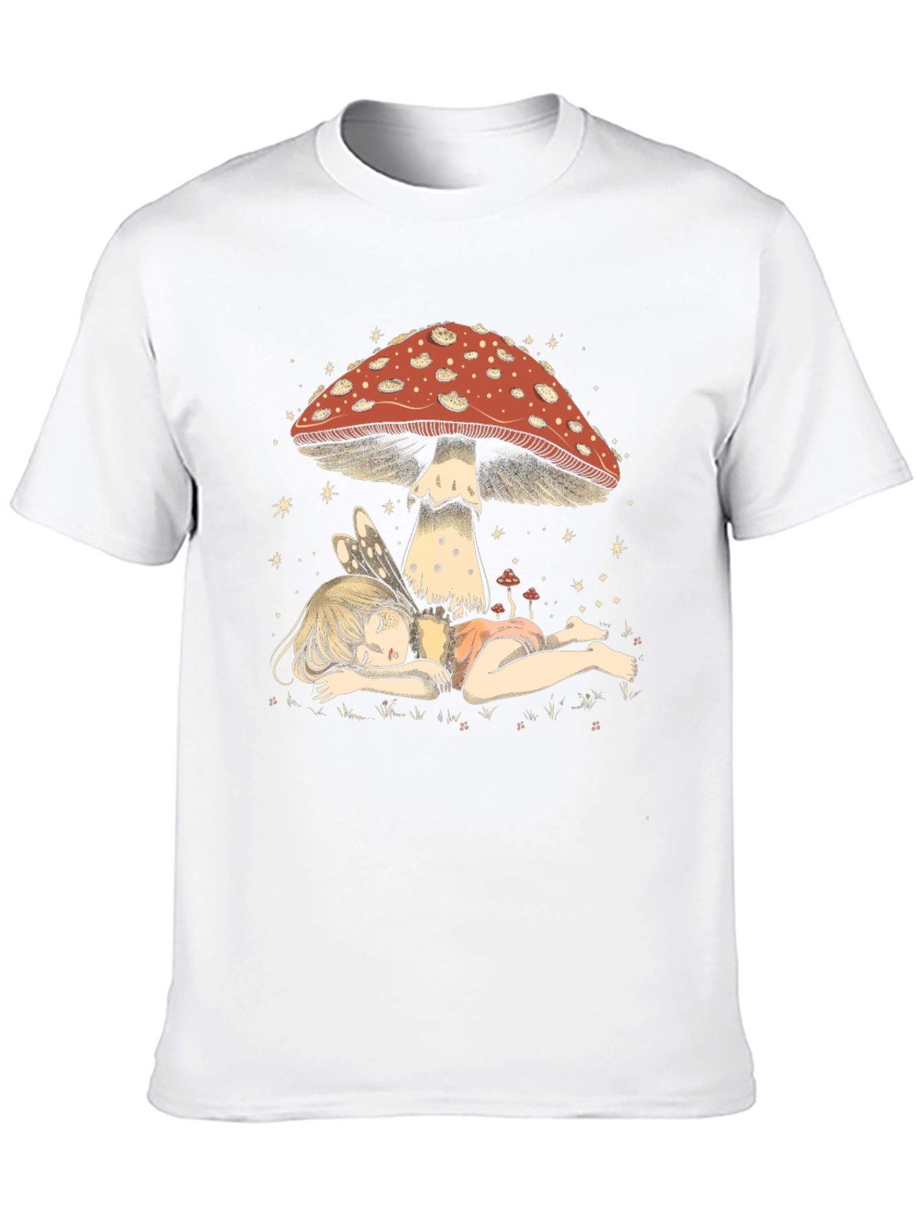Fairy Mushroom T-Shirt - Whimsical Graphic Tee