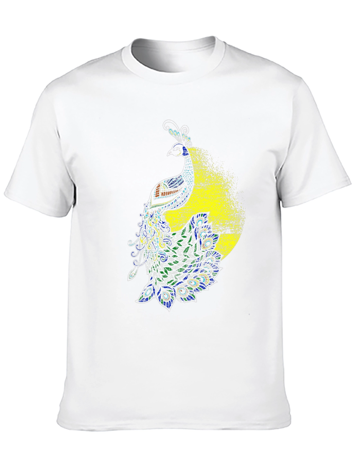 Peacock Graphic Black T-Shirt - Bold & Stylish Design