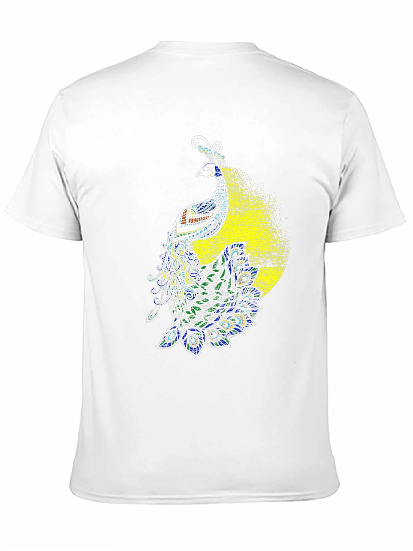 Peacock Graphic Black T-Shirt - Bold & Stylish Design