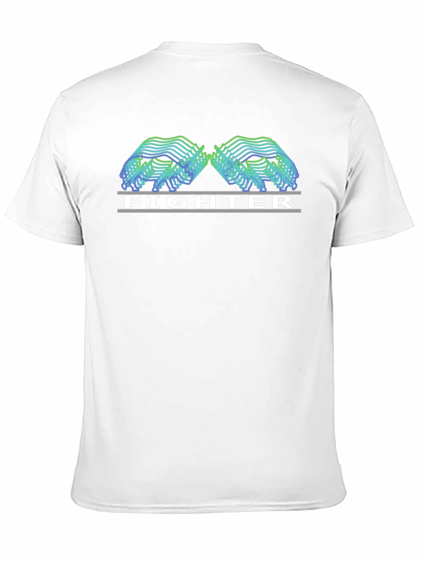 Fighter Graphic Tee - Black Casual T-Shirt