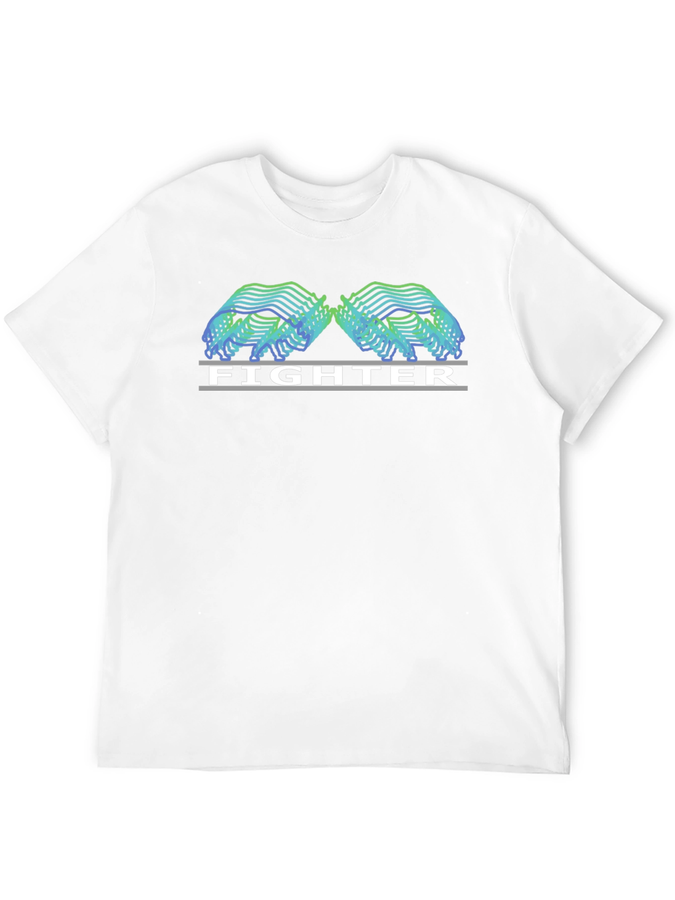 Fighter Graphic Tee - Black Casual T-Shirt