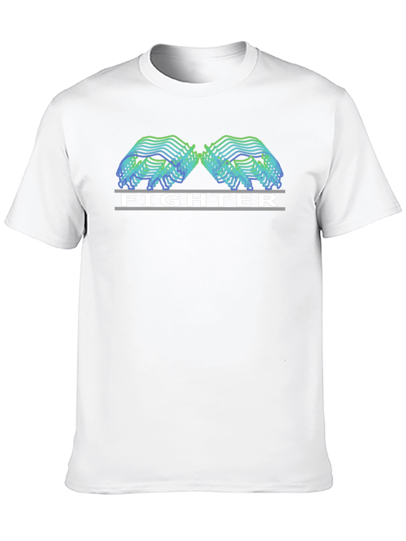 Fighter Graphic Tee - Black Casual T-Shirt