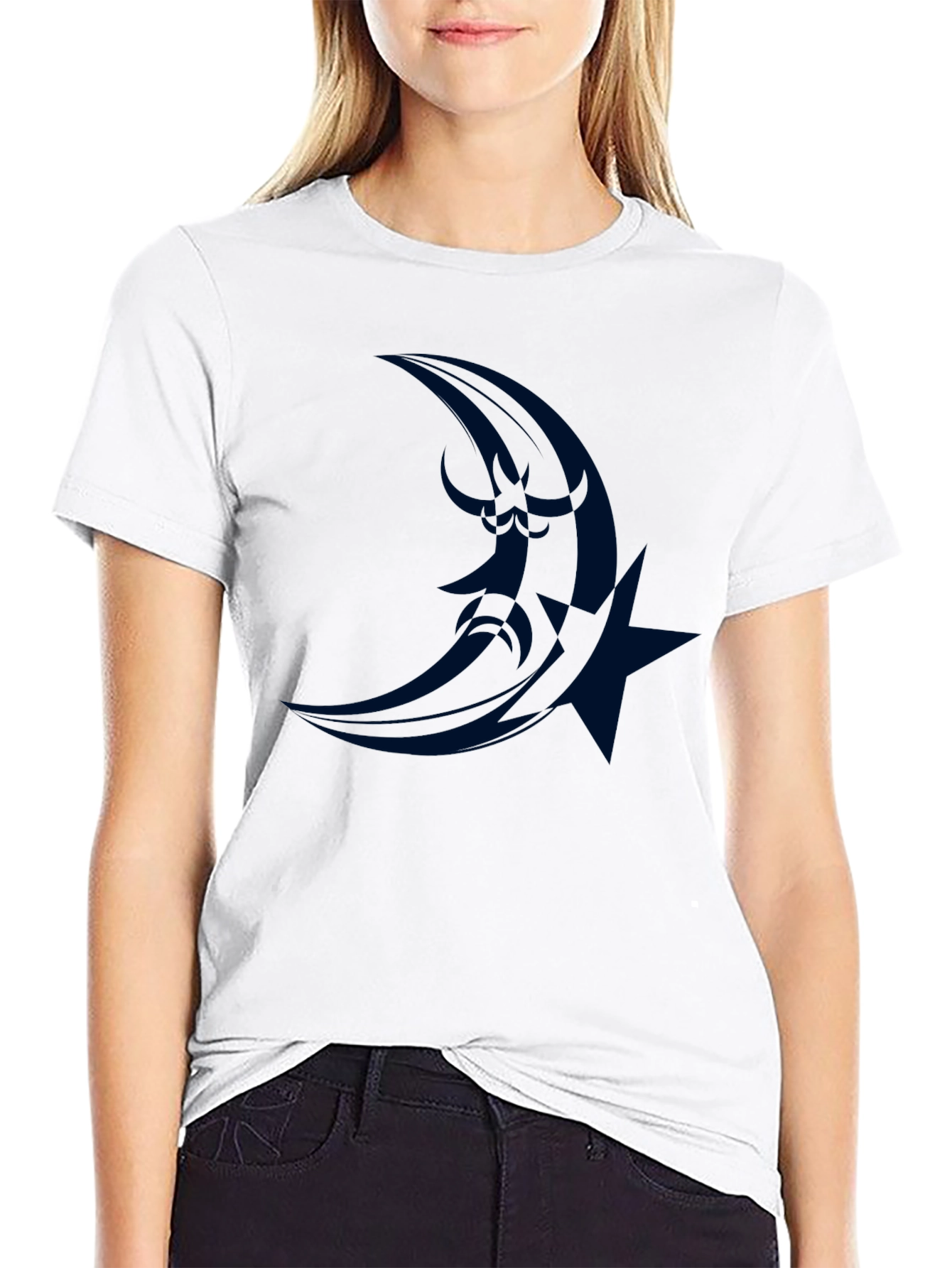 Moon & Star Graphic Tee - Stylish Comfort