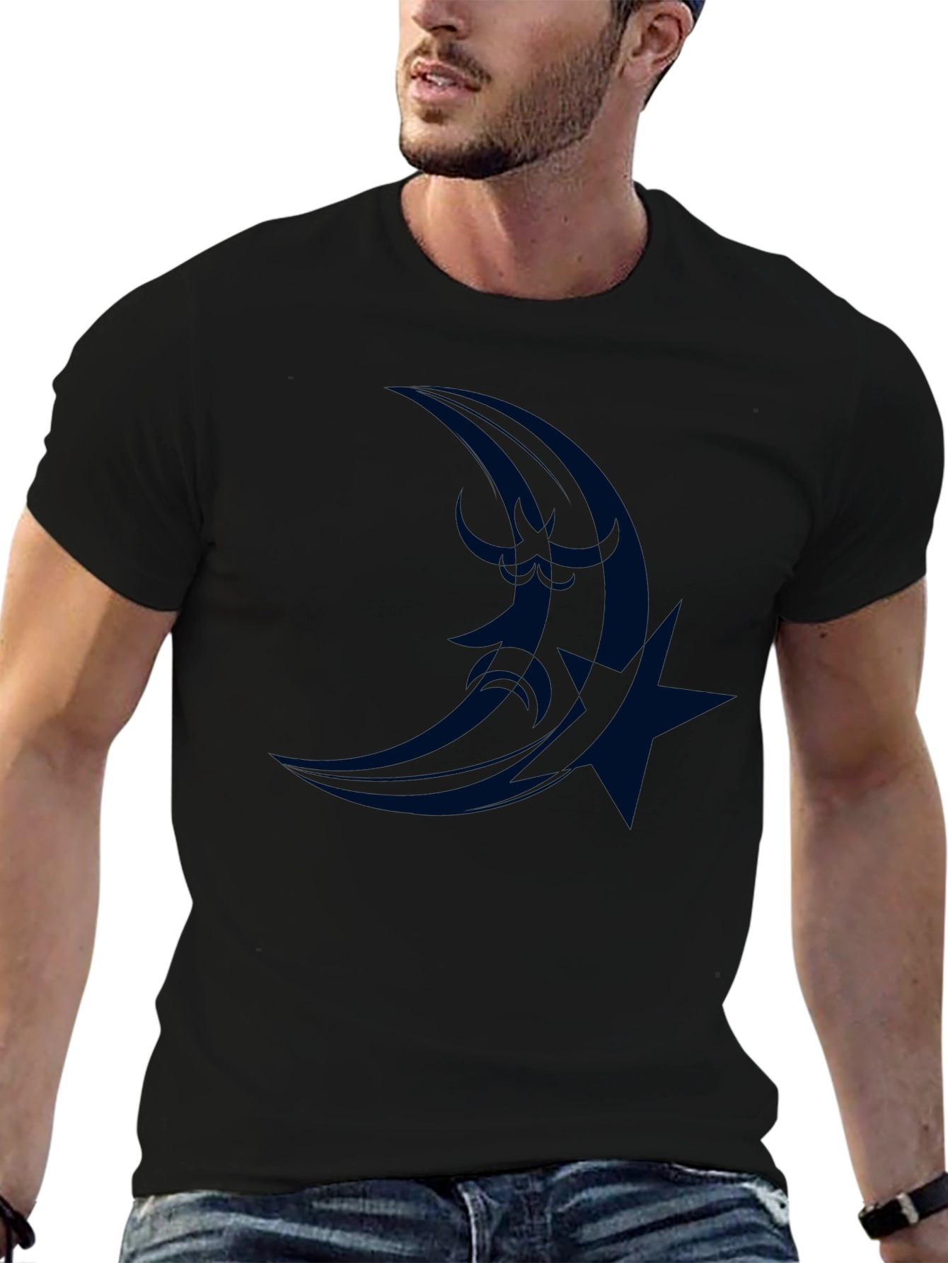 Moon & Star Graphic Tee - Stylish Comfort