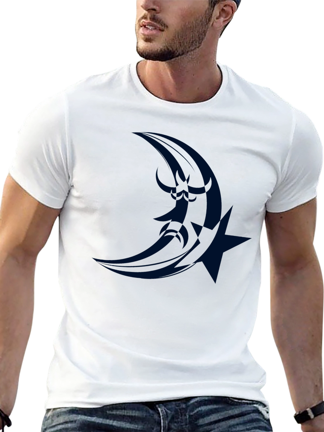 Moon & Star Graphic Tee - Stylish Comfort