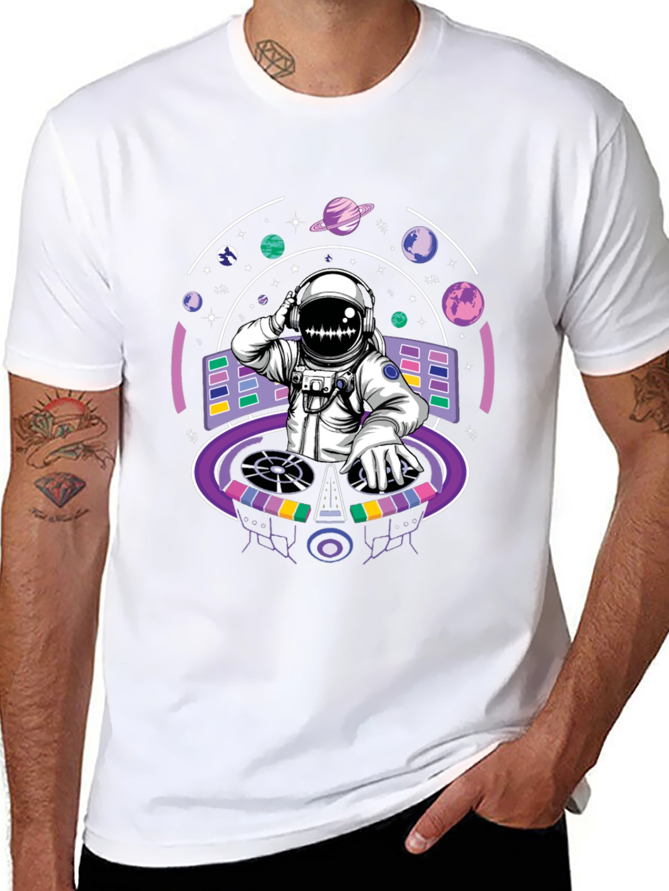 DJ Astronaut T-Shirt - Cosmic Beats