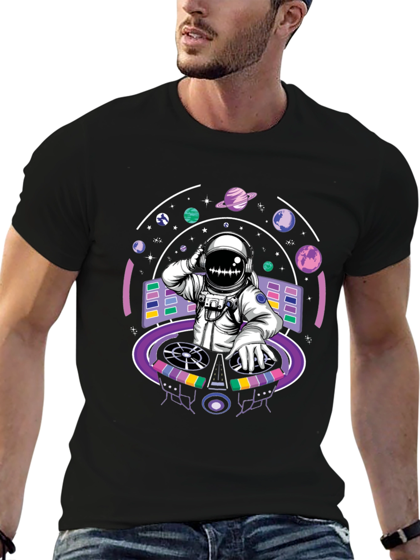 DJ Astronaut T-Shirt - Cosmic Beats
