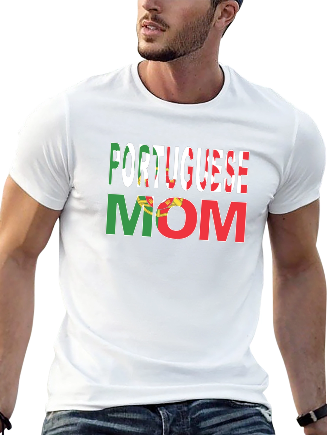 Portuguese Mom Graphic T-Shirt