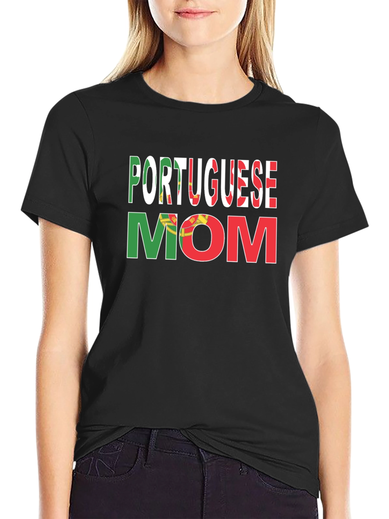 Portuguese Mom Graphic T-Shirt