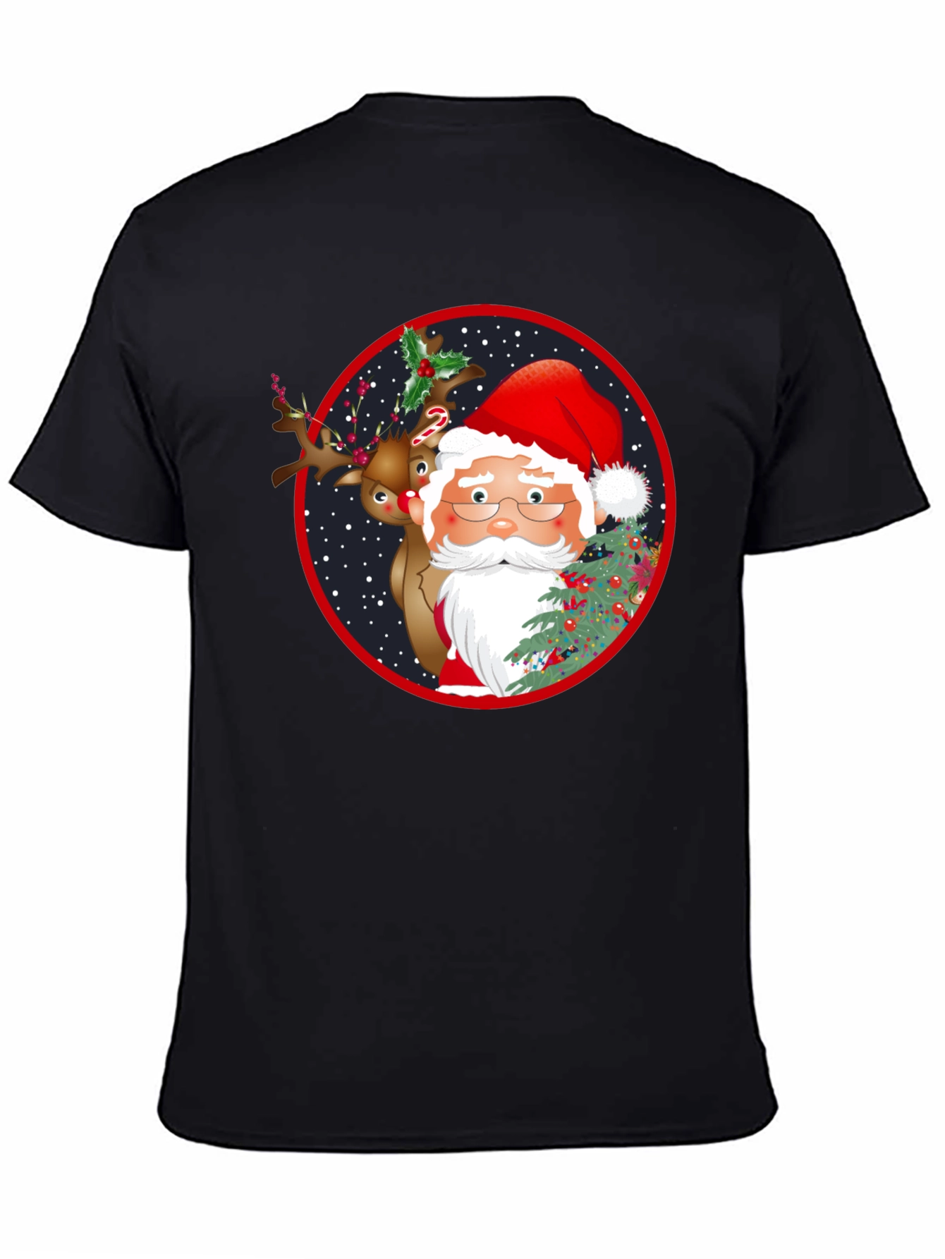 Santa & Reindeer Graphic Tee
