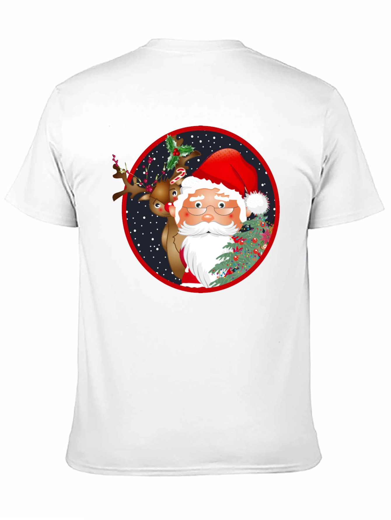 Santa & Reindeer Graphic Tee
