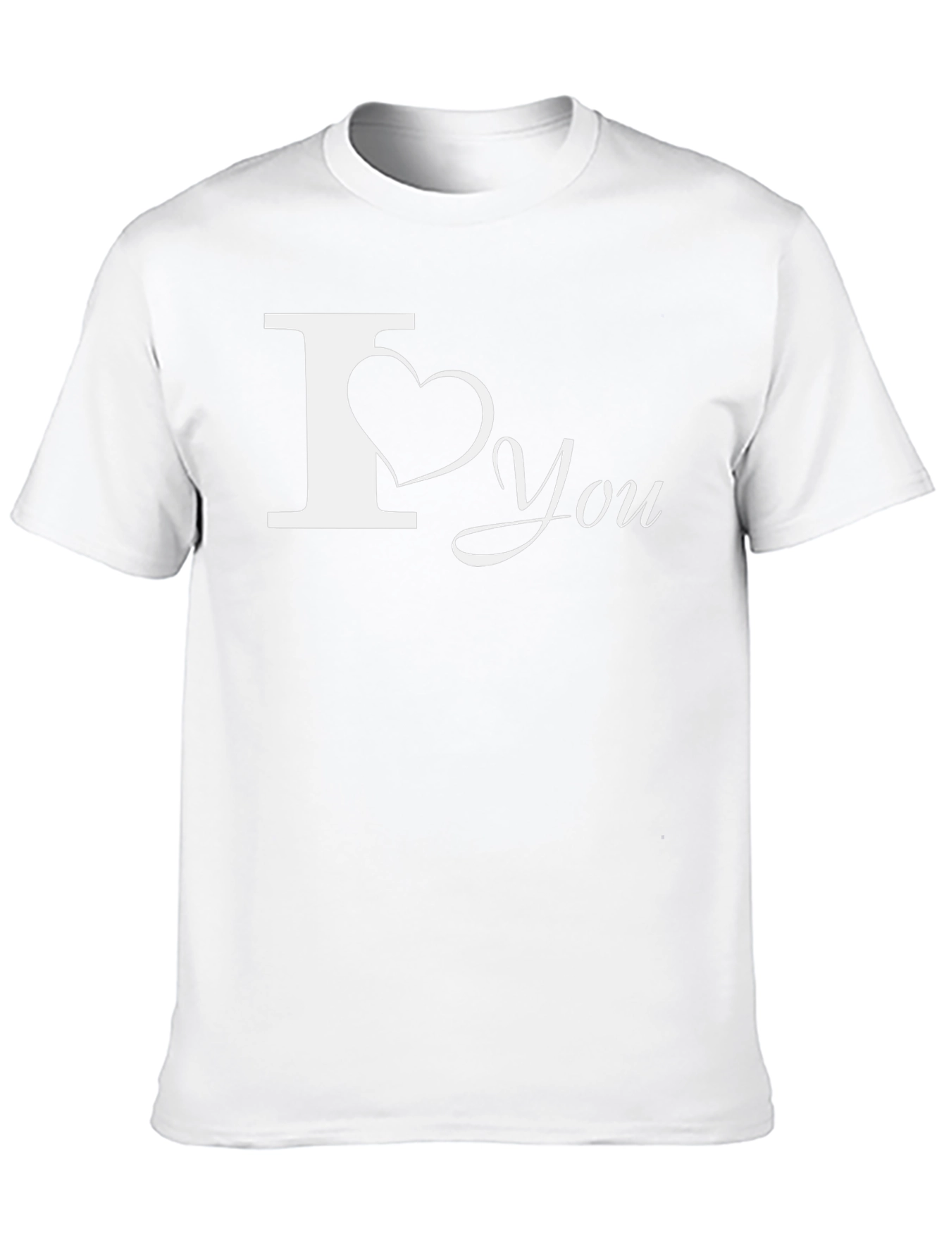 I Love You Graphic Tee - Black Casual Shirt
