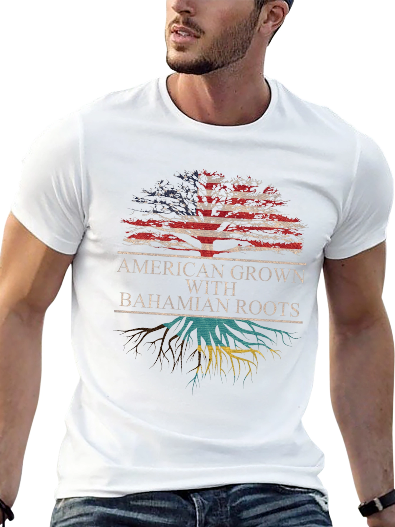 American Grown with Bahamian Roots T-Shirt