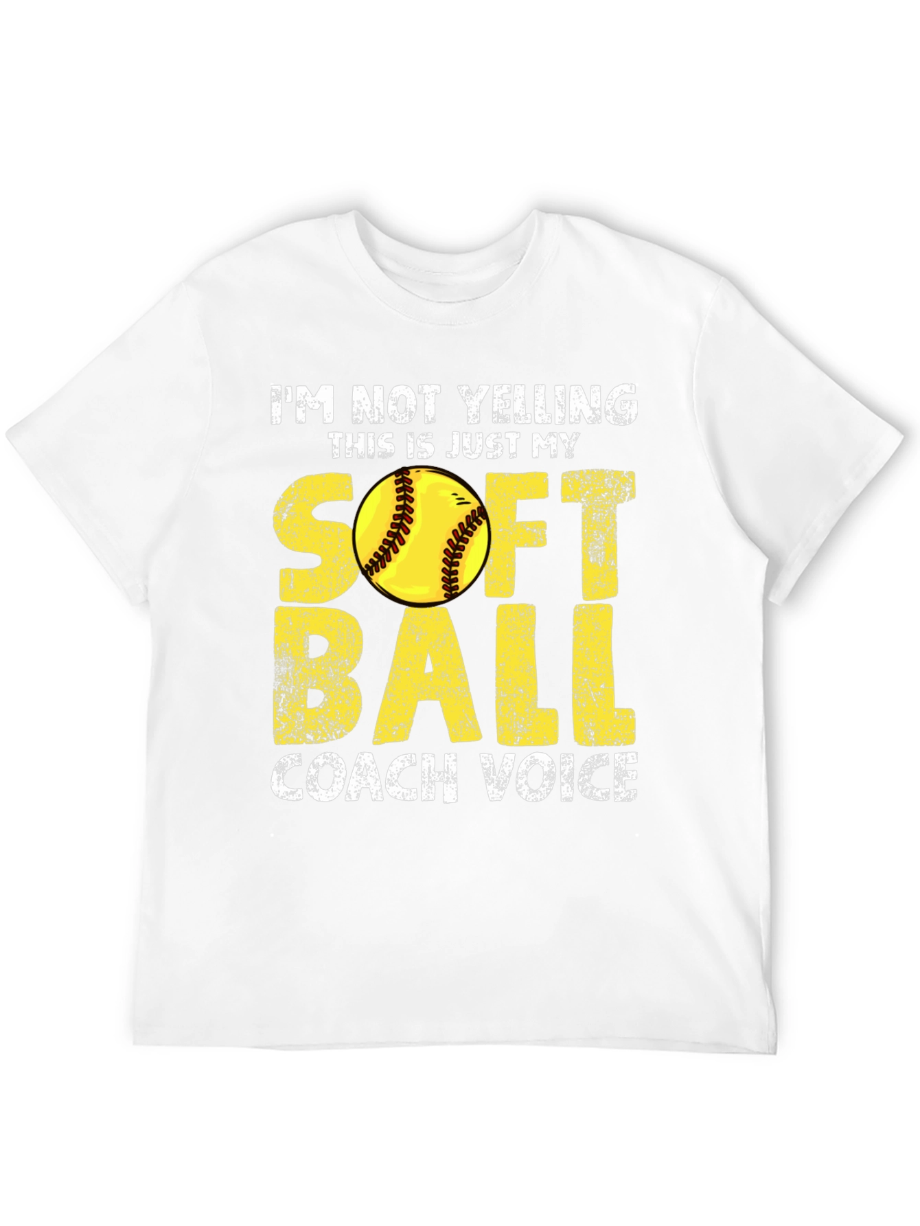 Softball Coach Voice T-Shirt - Funny Coaching Tee