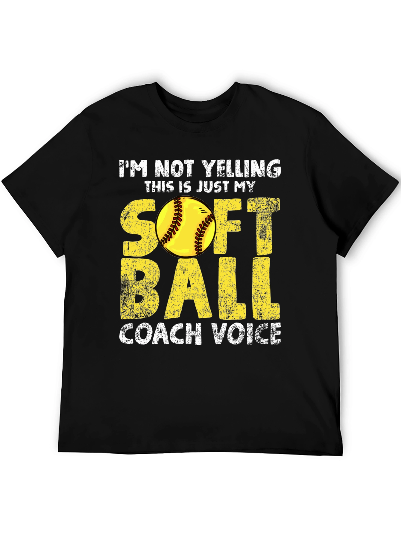 Softball Coach Voice T-Shirt - Funny Coaching Tee