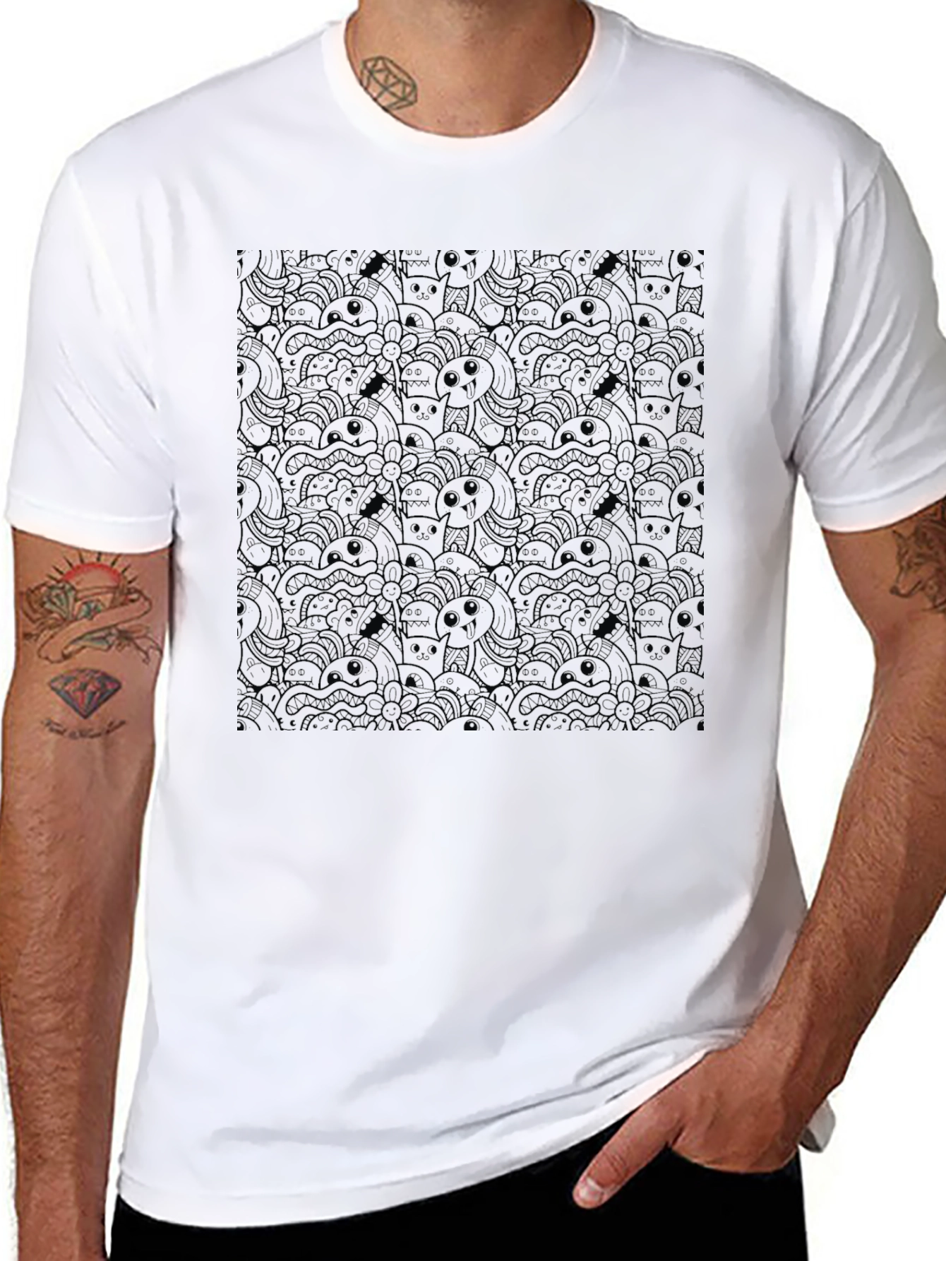 Dark Skull Pattern Tee