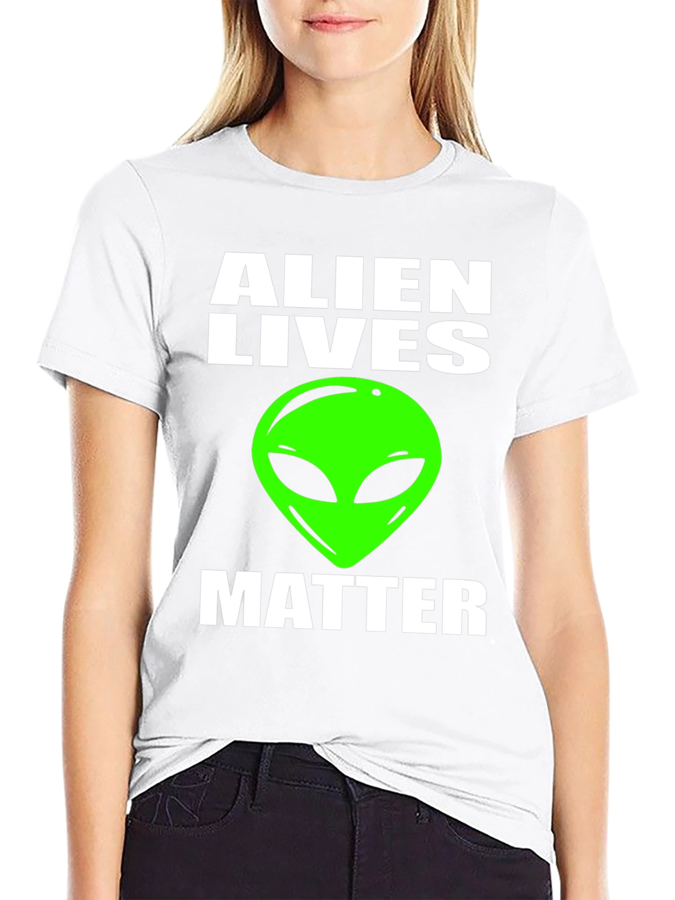 Alien Lives Matter Graphic Tee - Black