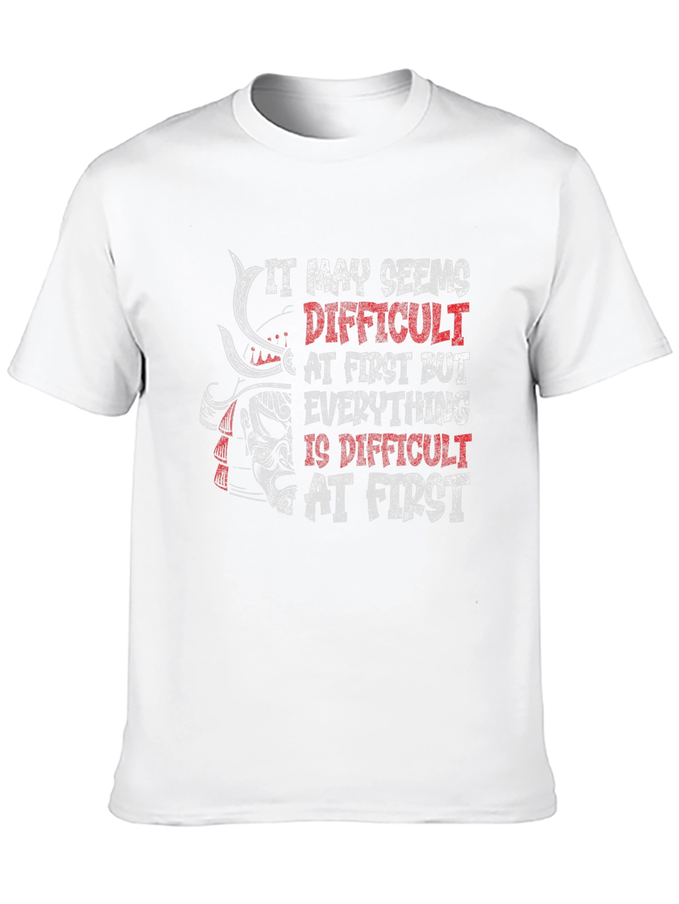 Samurai Warrior Motivational Graphic T-Shirt