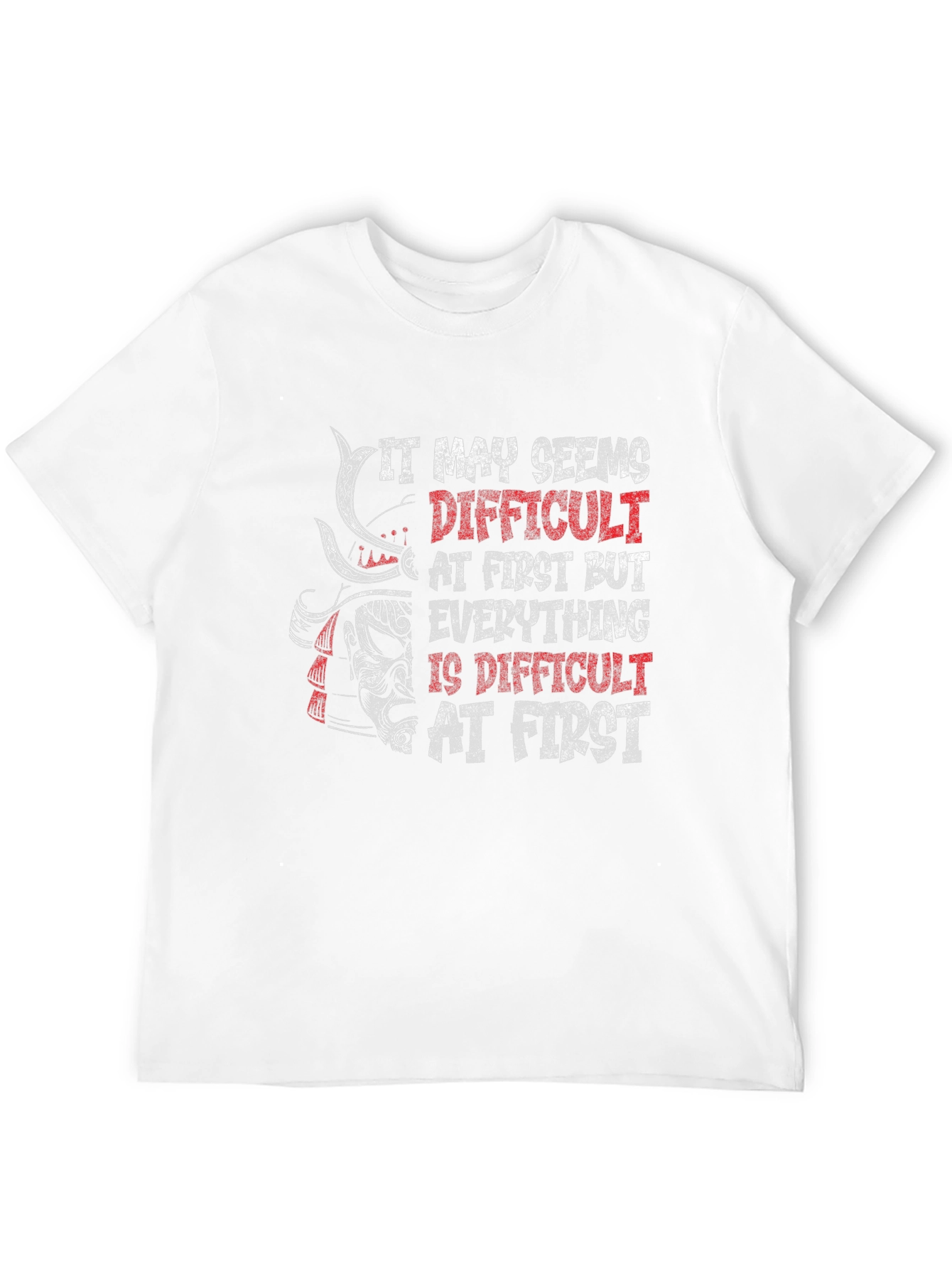Samurai Warrior Motivational Graphic T-Shirt