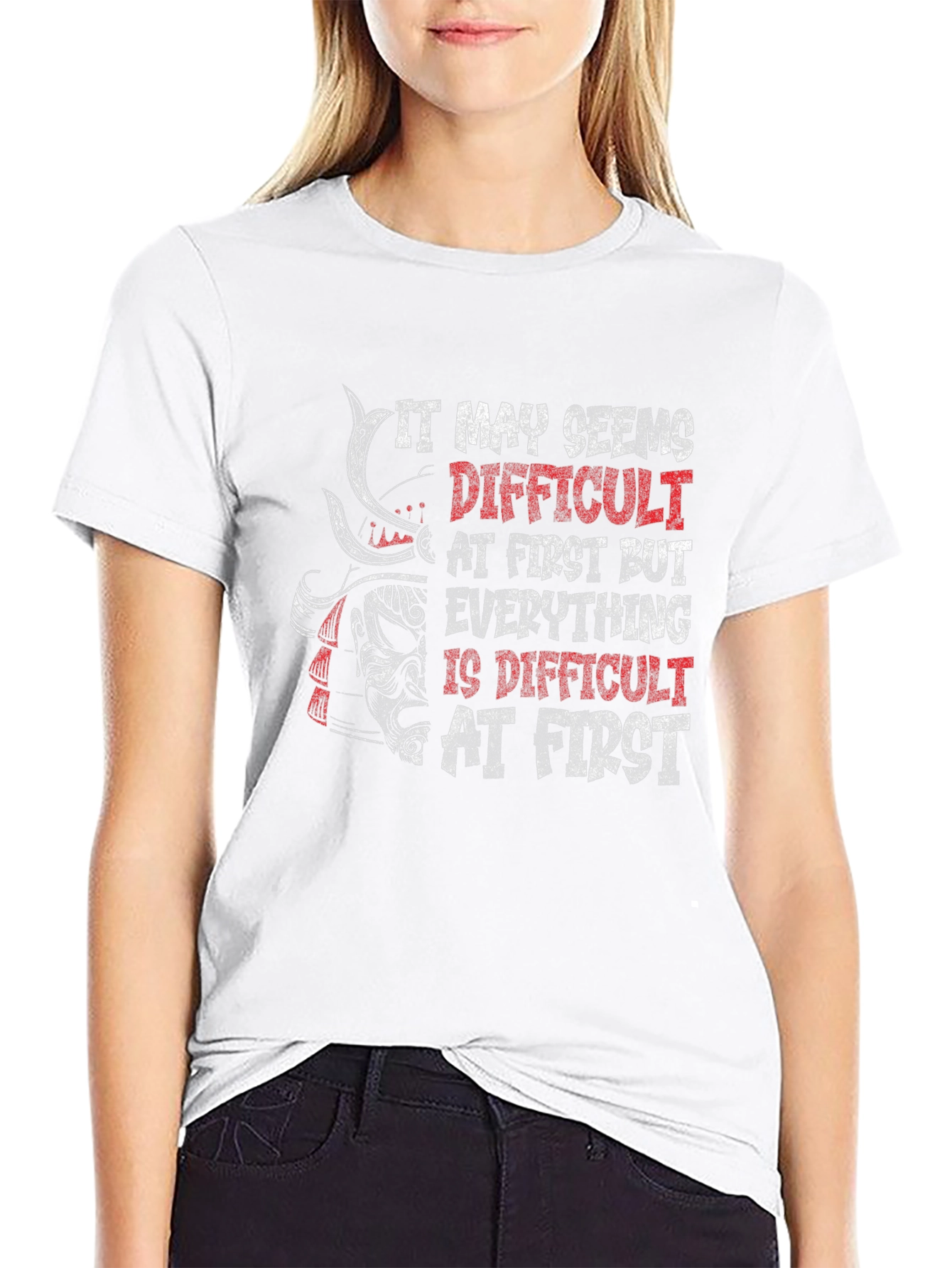 Samurai Warrior Motivational Graphic T-Shirt