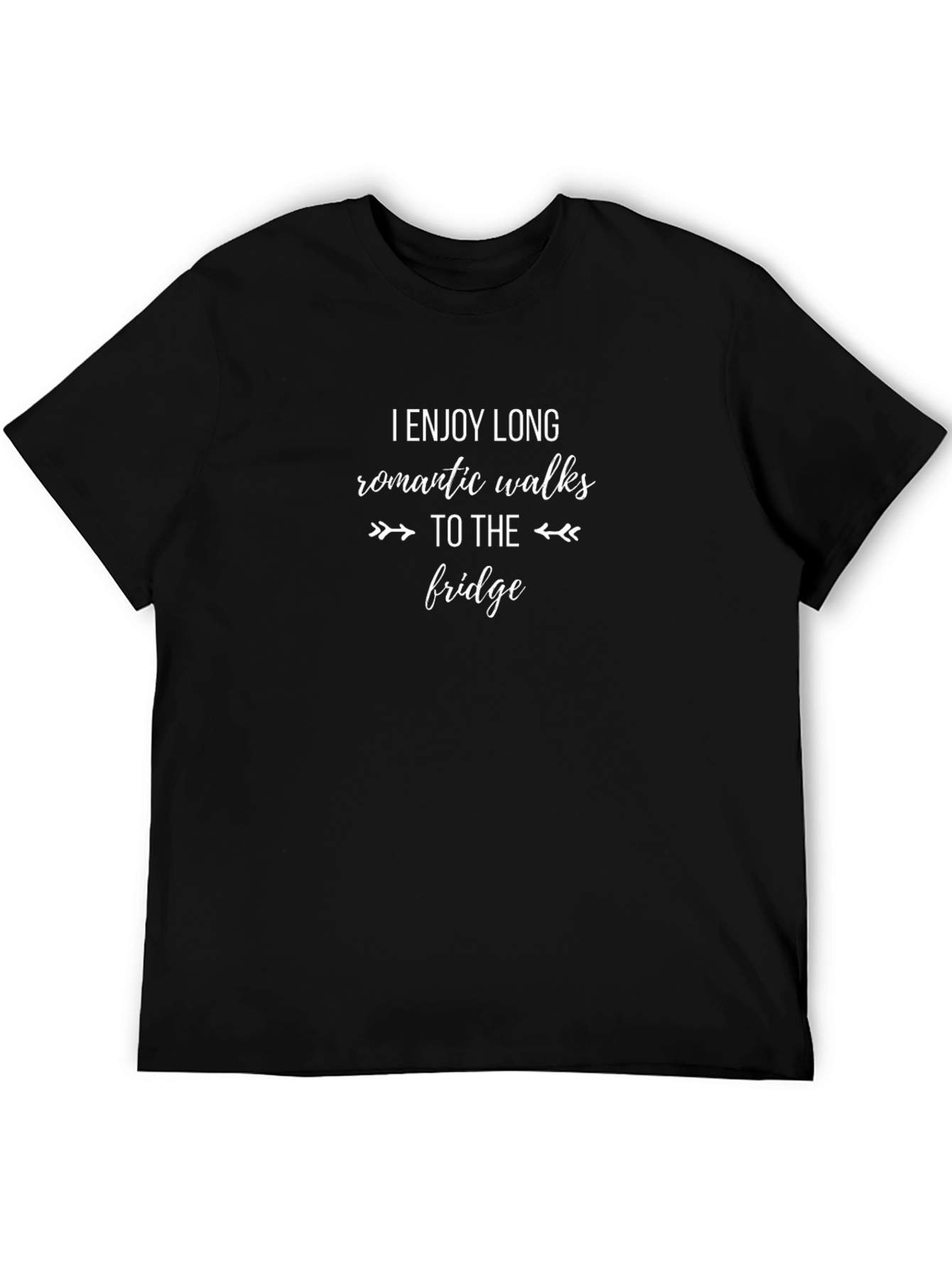 Funny Romantic Walks to the Fridge Graphic Tee