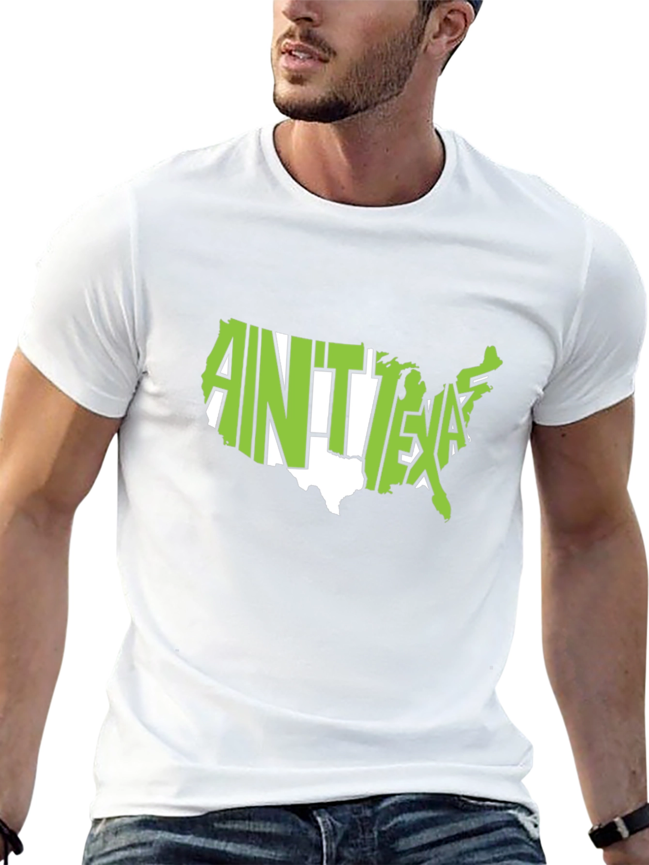 Aint Texas USA Map Graphic T-Shirt