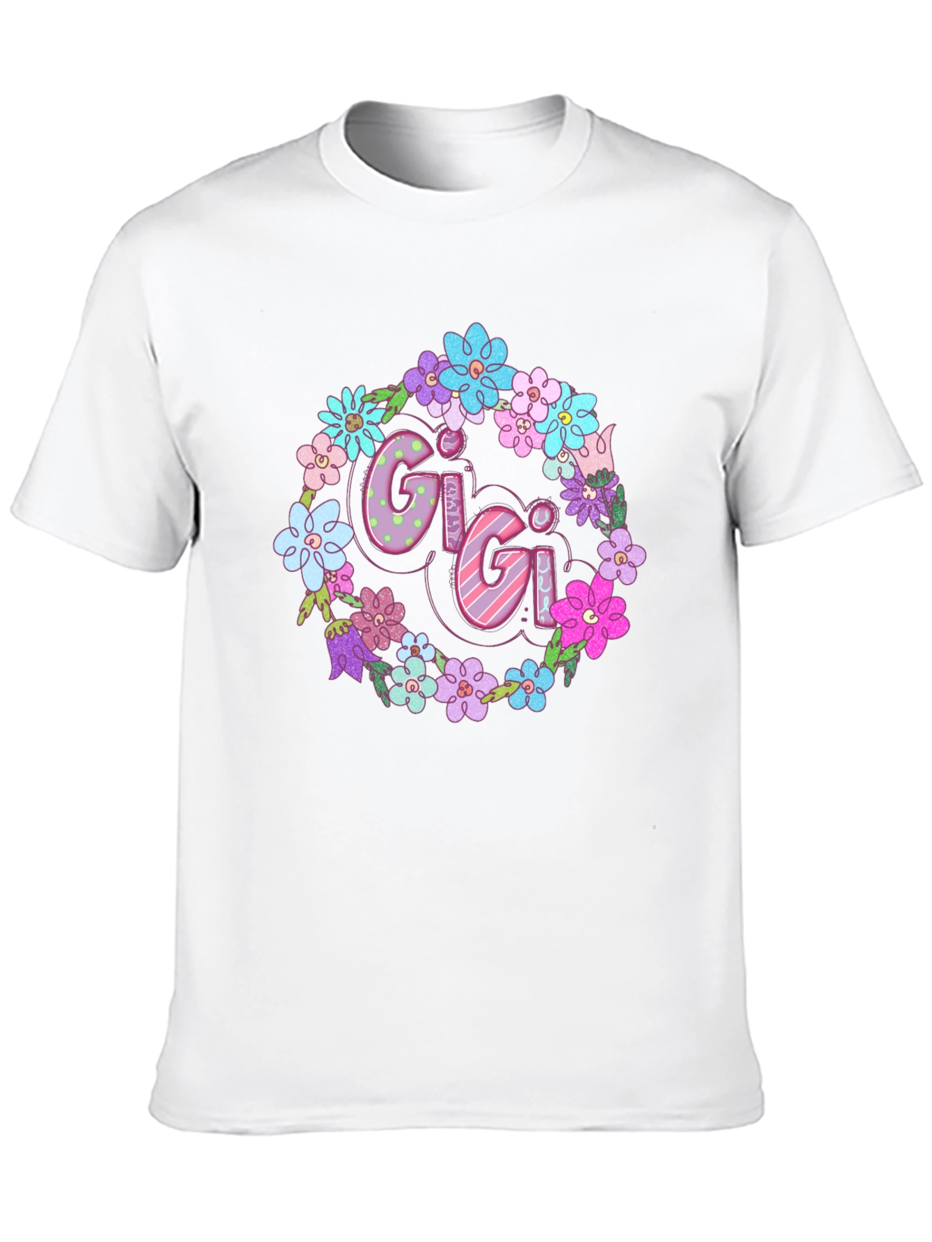 Gigi Floral Wreath Graphic T-Shirt
