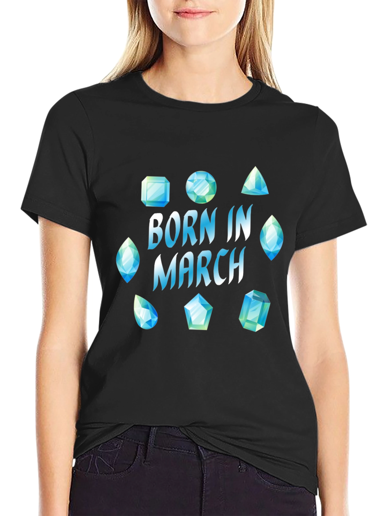 Born in March Gemstone T-Shirt