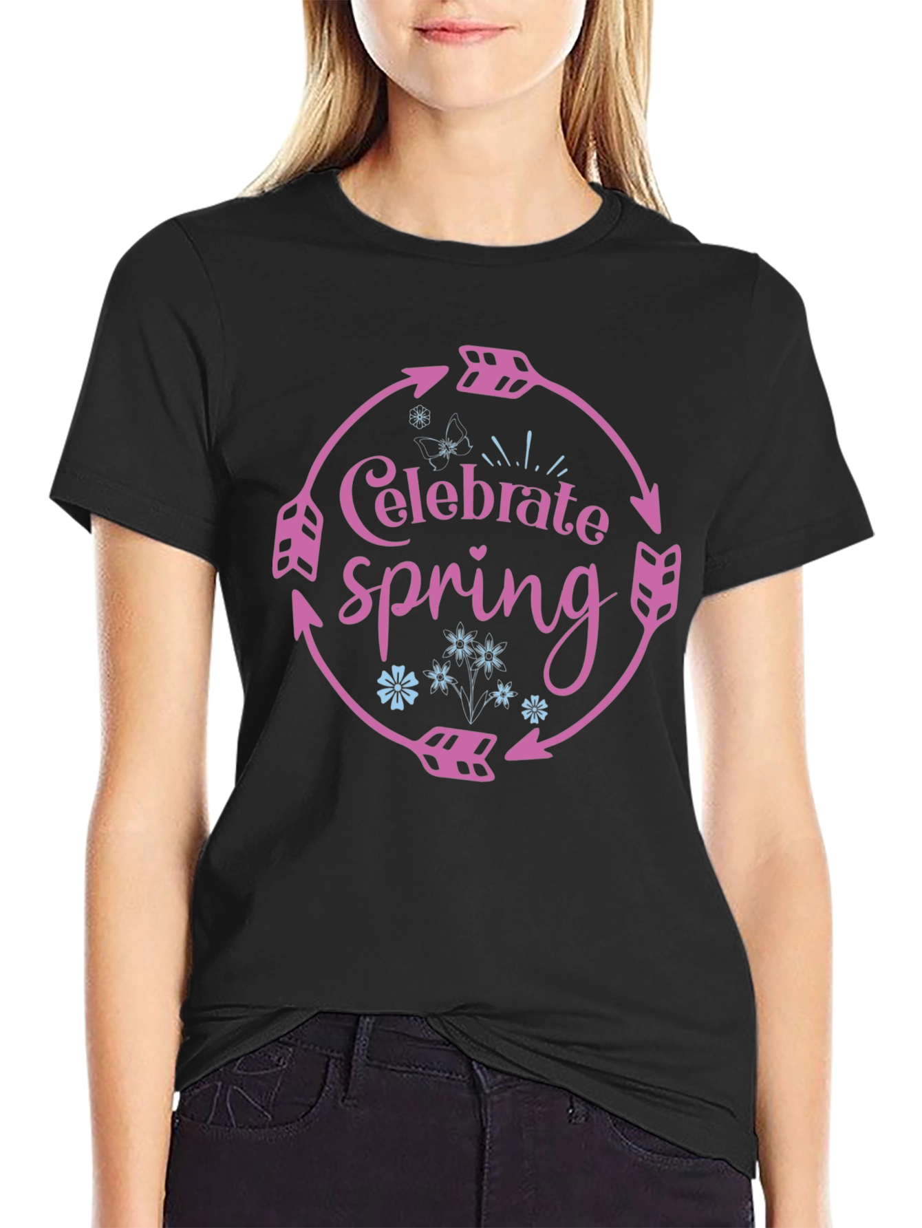 Celebrate Spring Arrow Circle T-Shirt