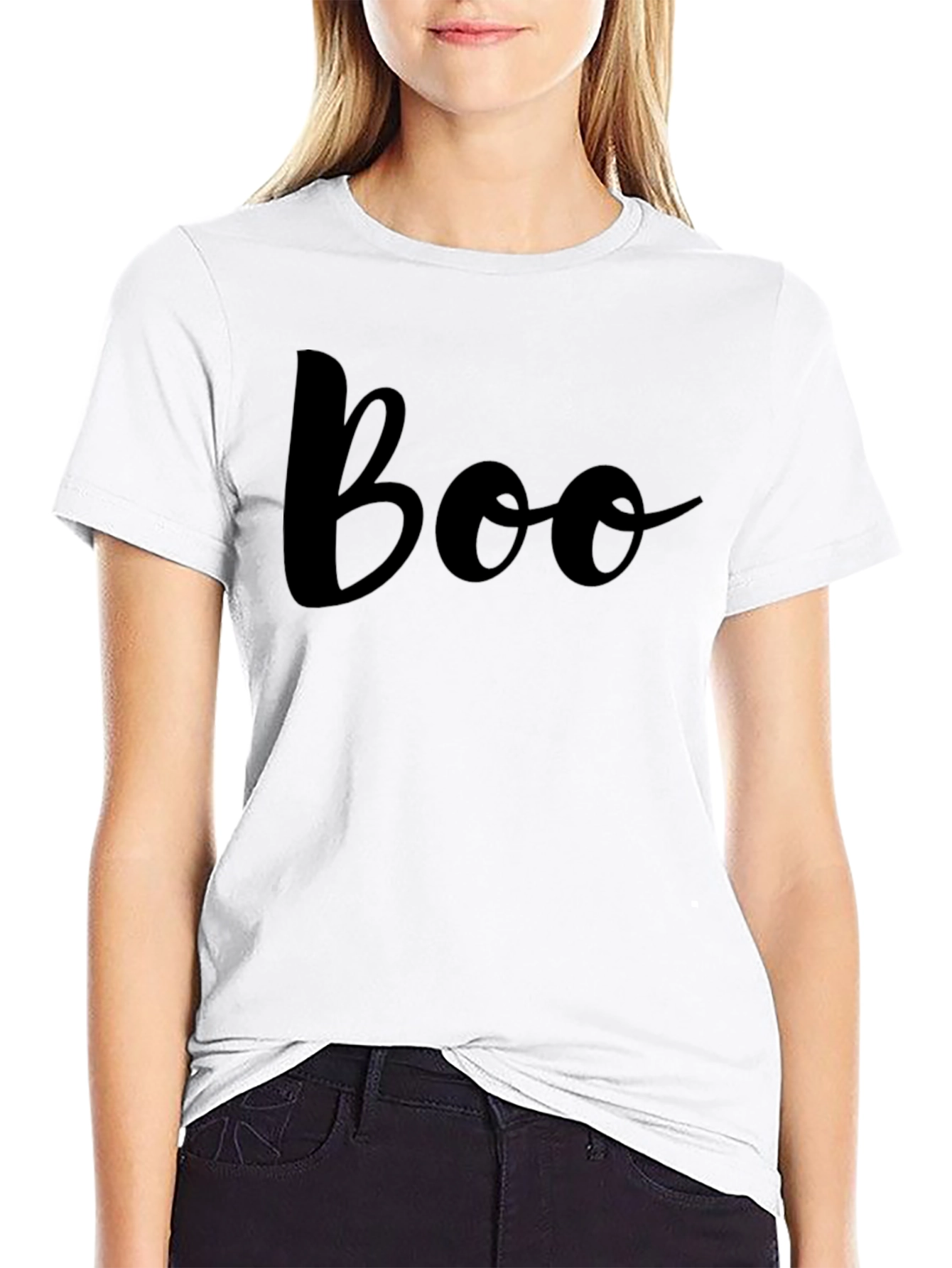 Boo Crew Black T-Shirt - Halloween Fashion