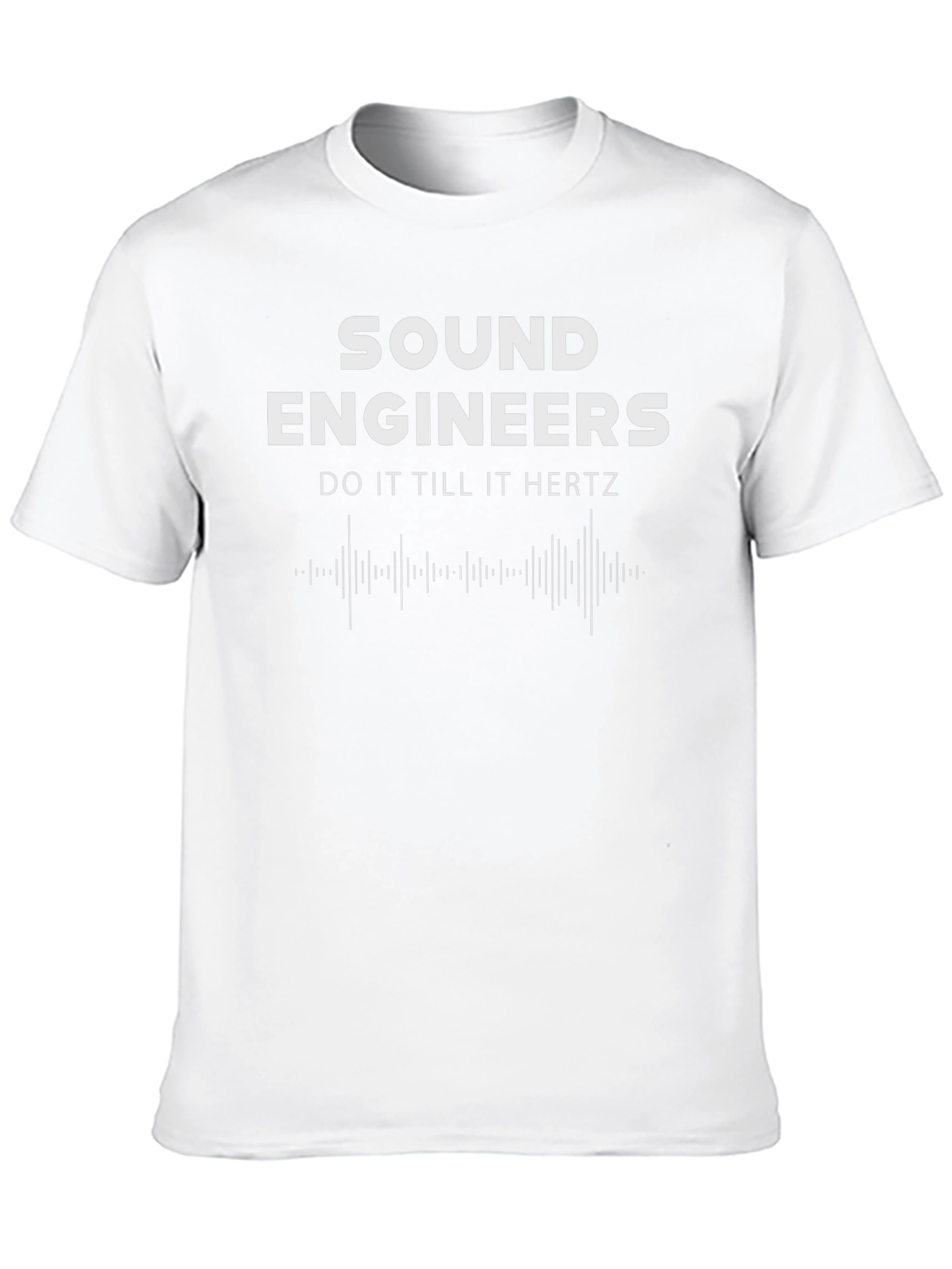 Sound Engineers Do It Till It Hertz Black T-Shirt