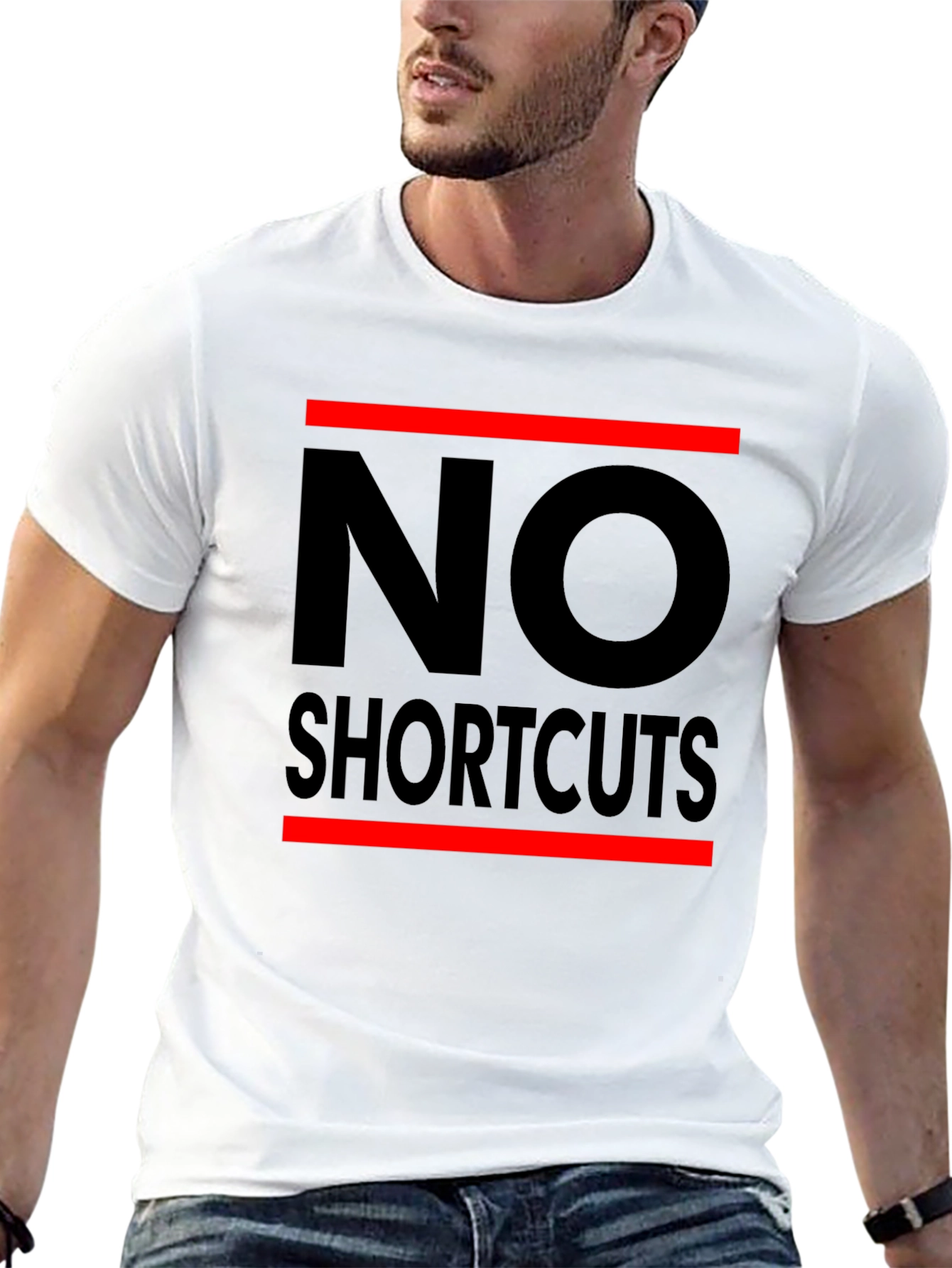 No Shortcuts Black Graphic T-Shirt