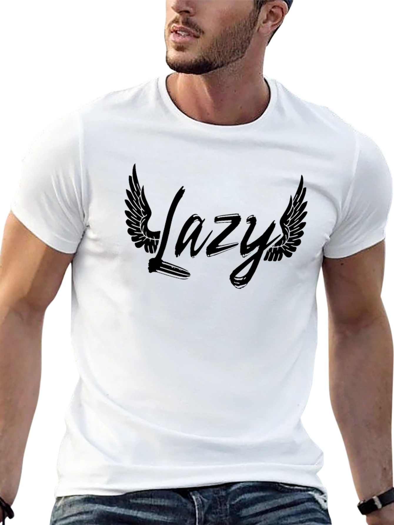 Lazy Winged Graphic T-Shirt - Relaxed Fit
