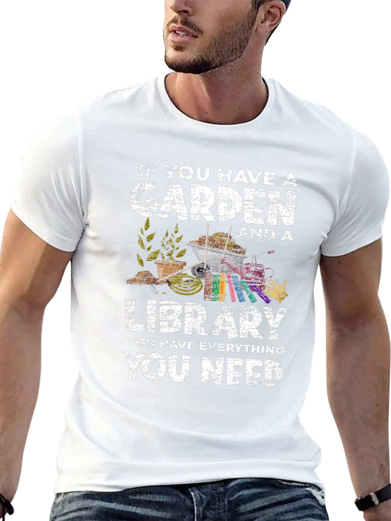 Garden & Library T-Shirt - Everything You Need