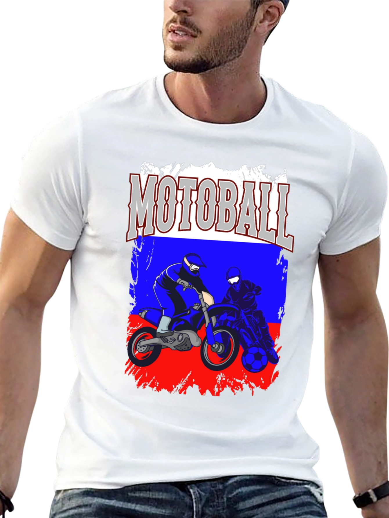 Motoball T-Shirt - Motorbike Soccer Tee