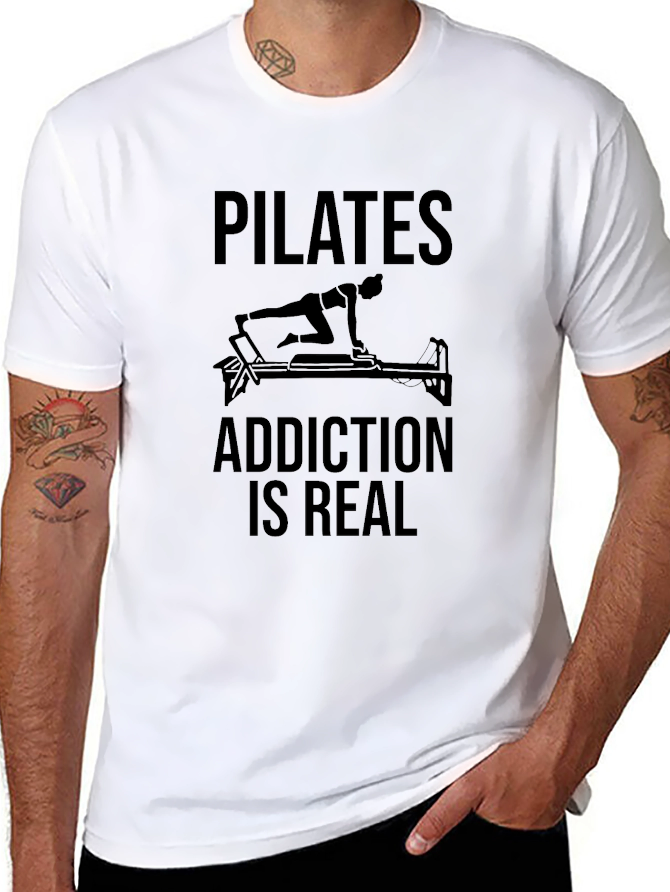 Pilates Addiction T-Shirt - Unisex Black Tee