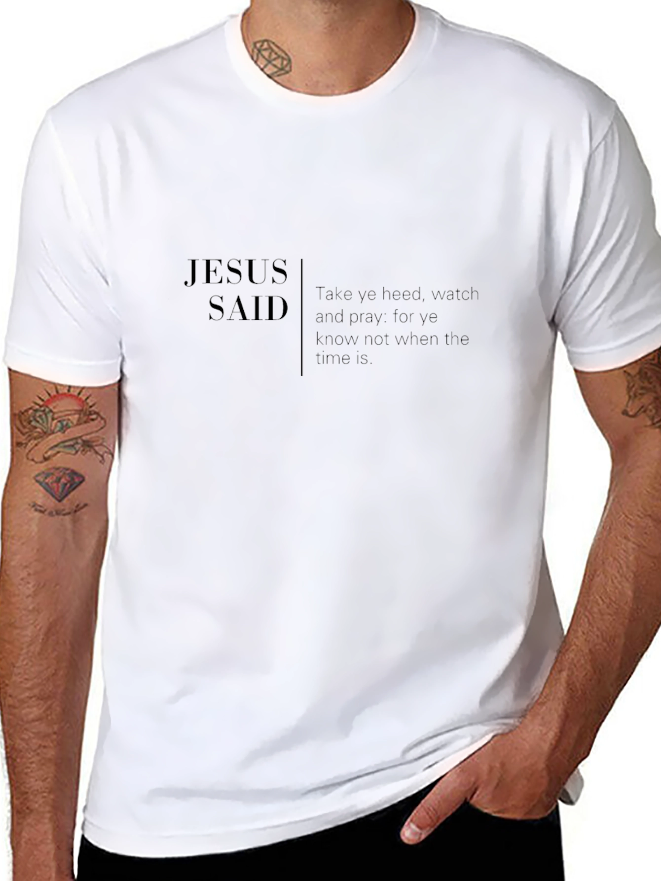 Jesus Said Black T-Shirt