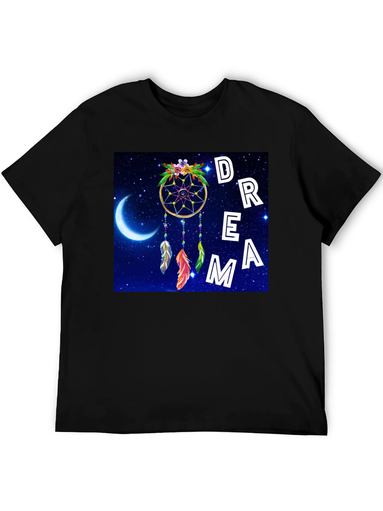 Dreamcatcher Graphic Tee - Celestial Night Design