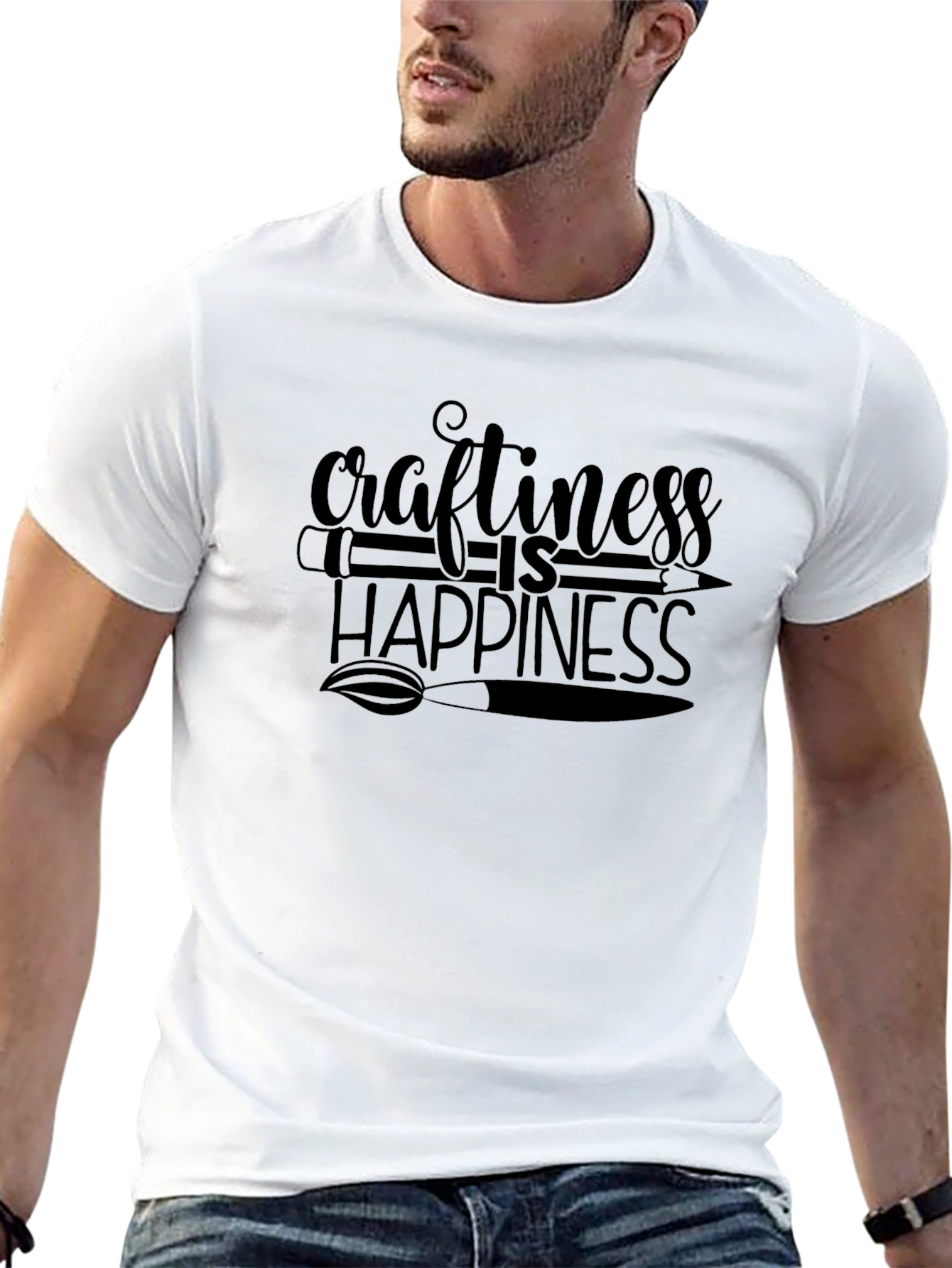 Craftiness is Happiness Graphic T-Shirt
