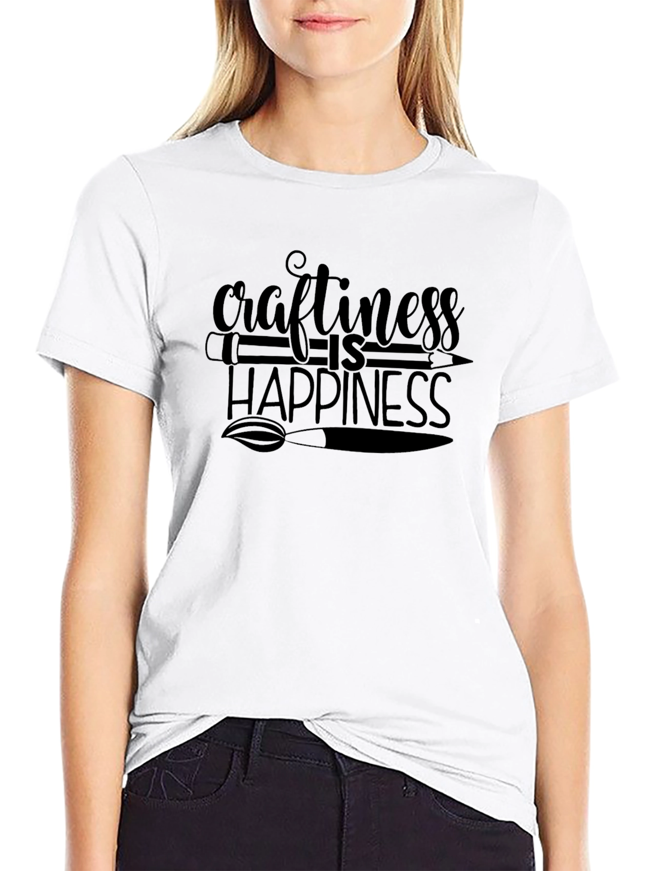 Craftiness is Happiness Graphic T-Shirt