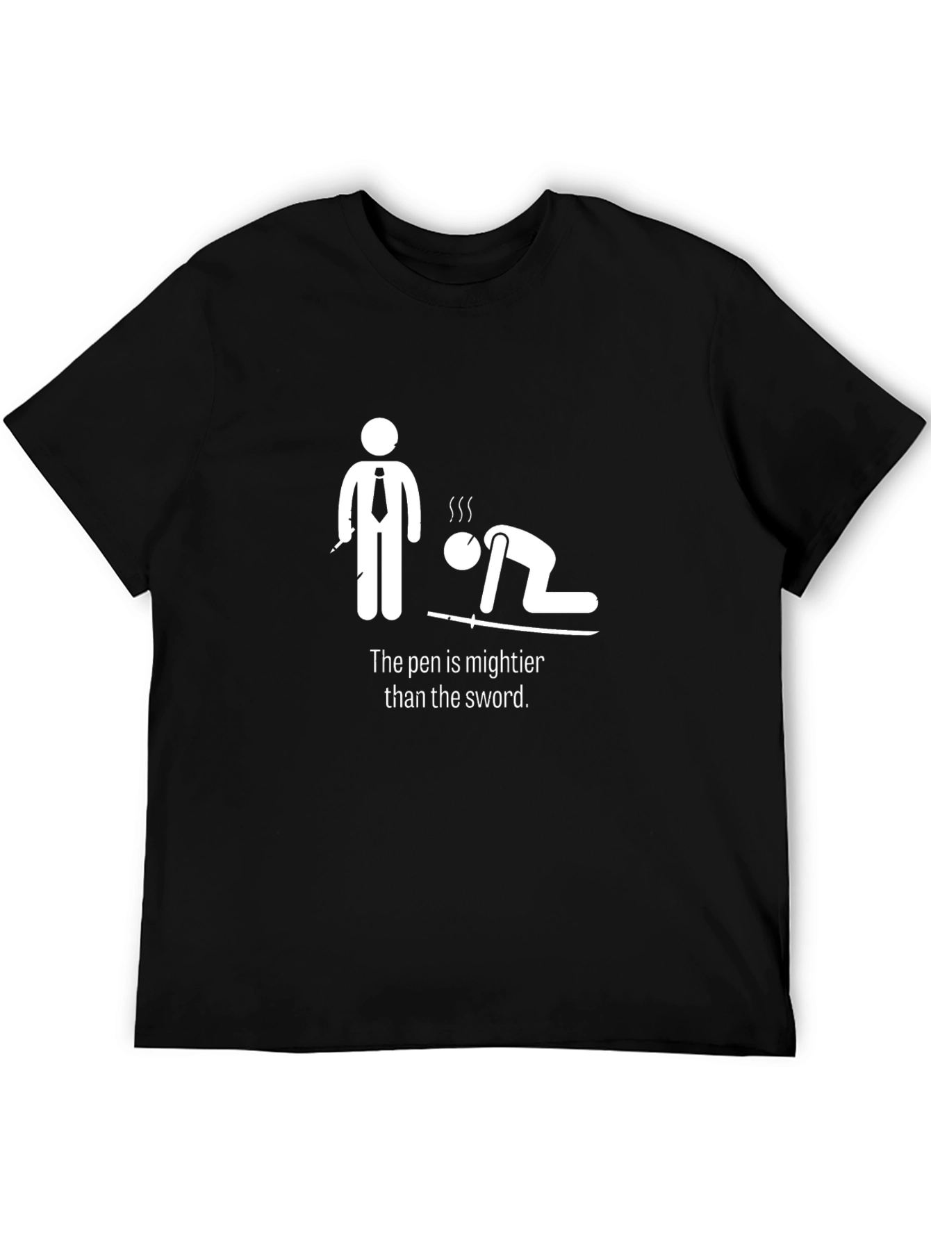 The Pen Is Mightier T-Shirt - Funny Literary Tee