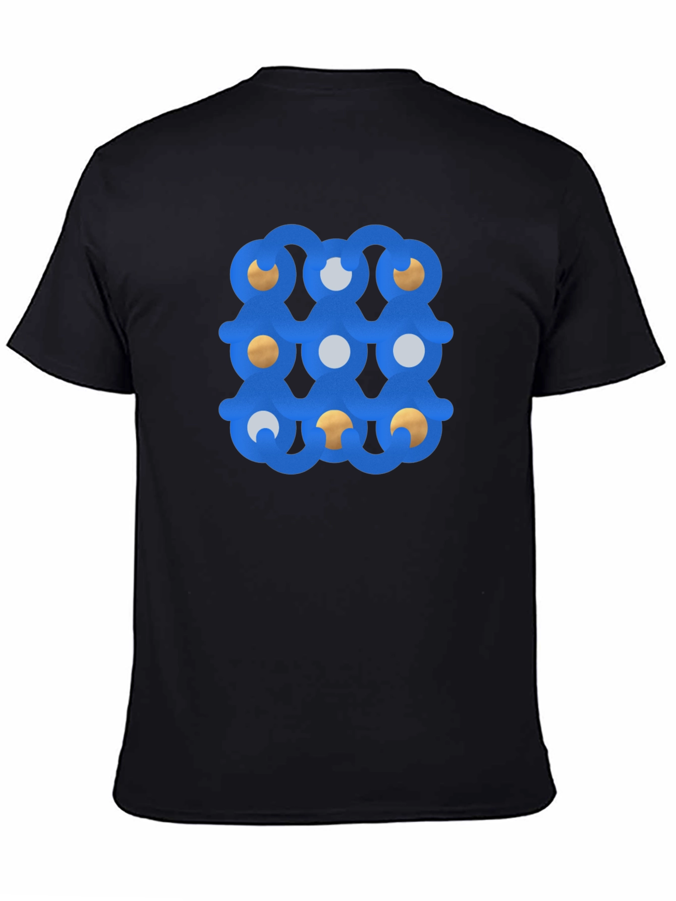 Abstract Graphic Print Black T-Shirt