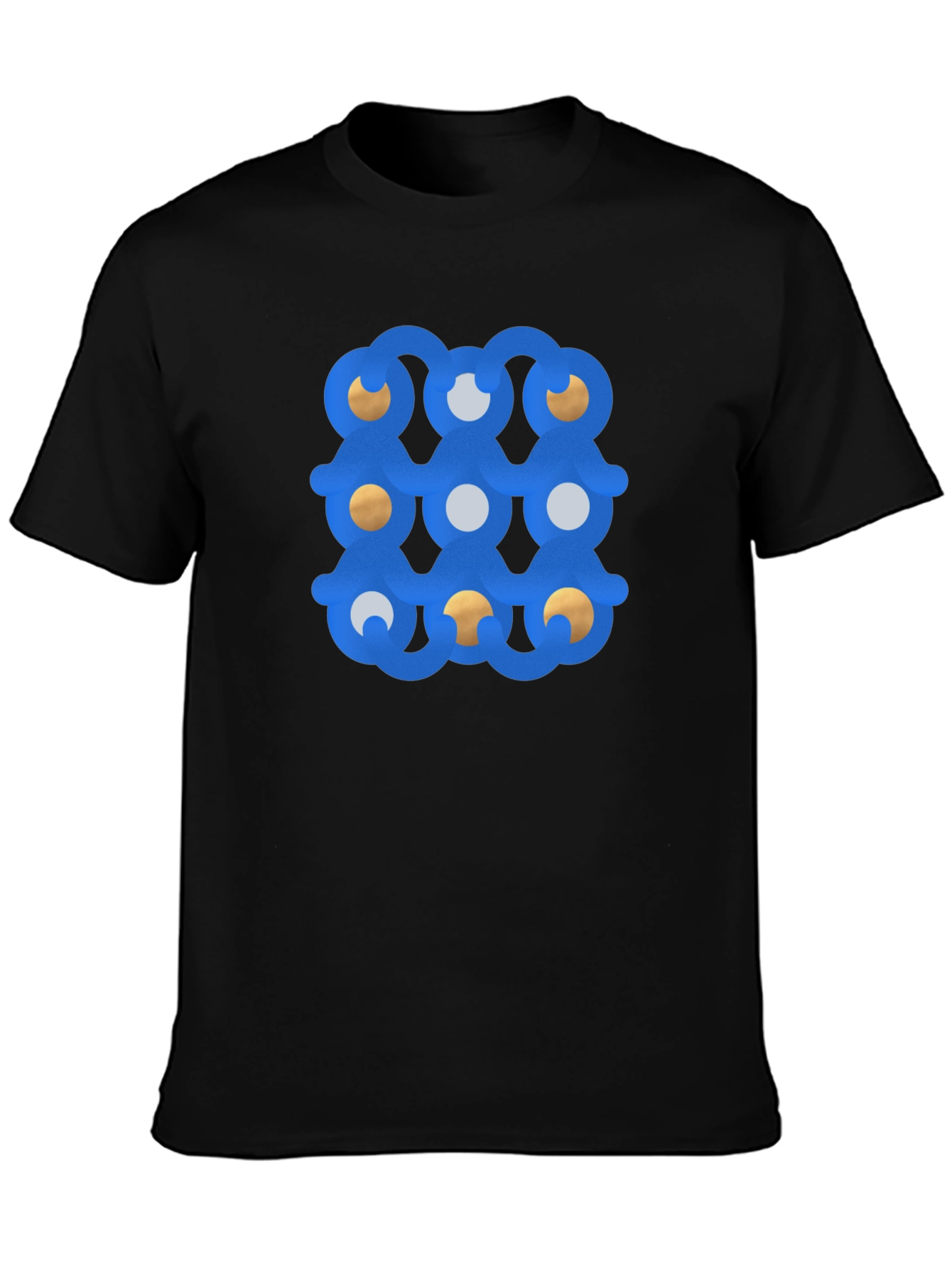 Abstract Graphic Print Black T-Shirt