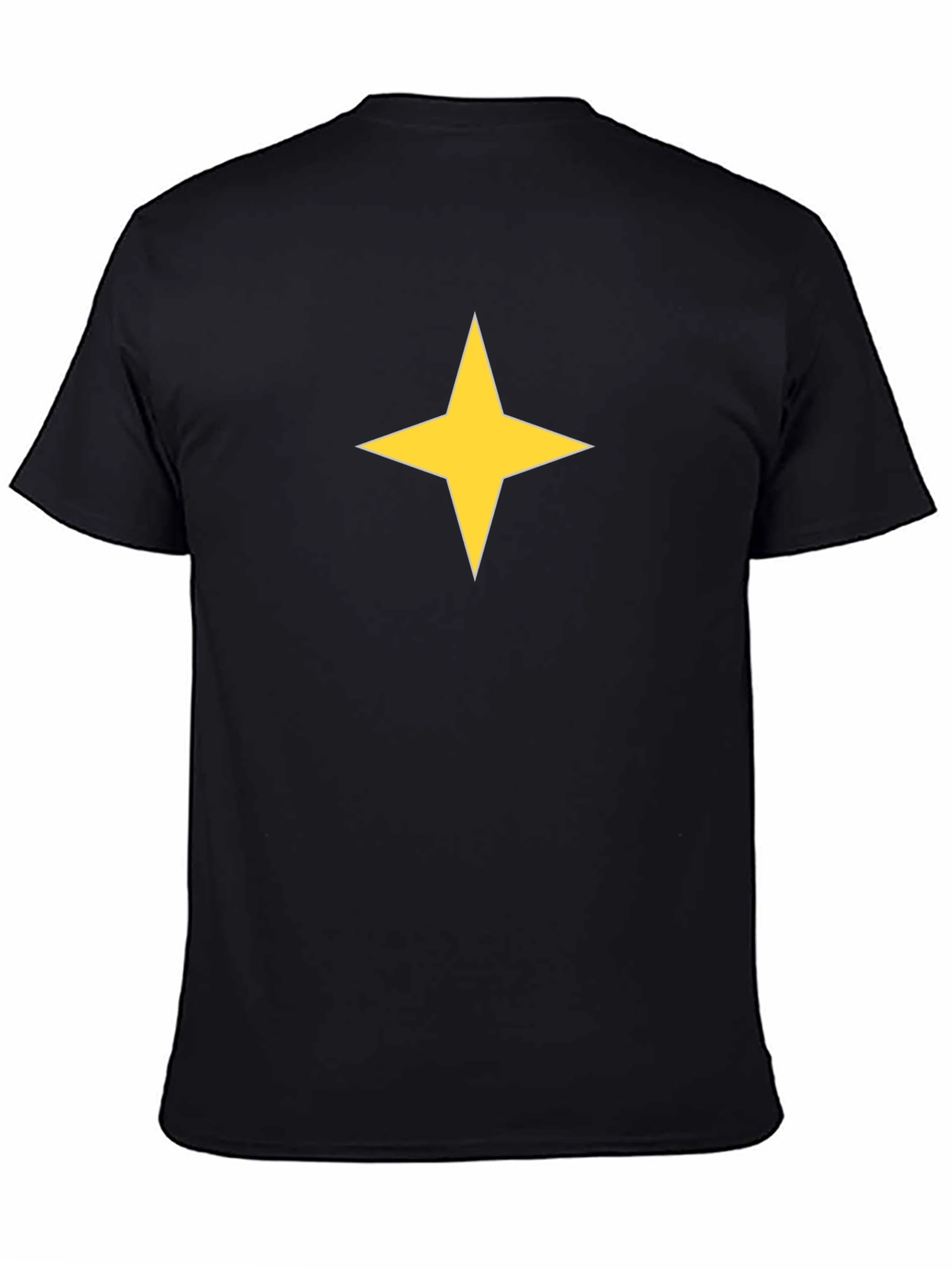 Black Tee with Yellow Star