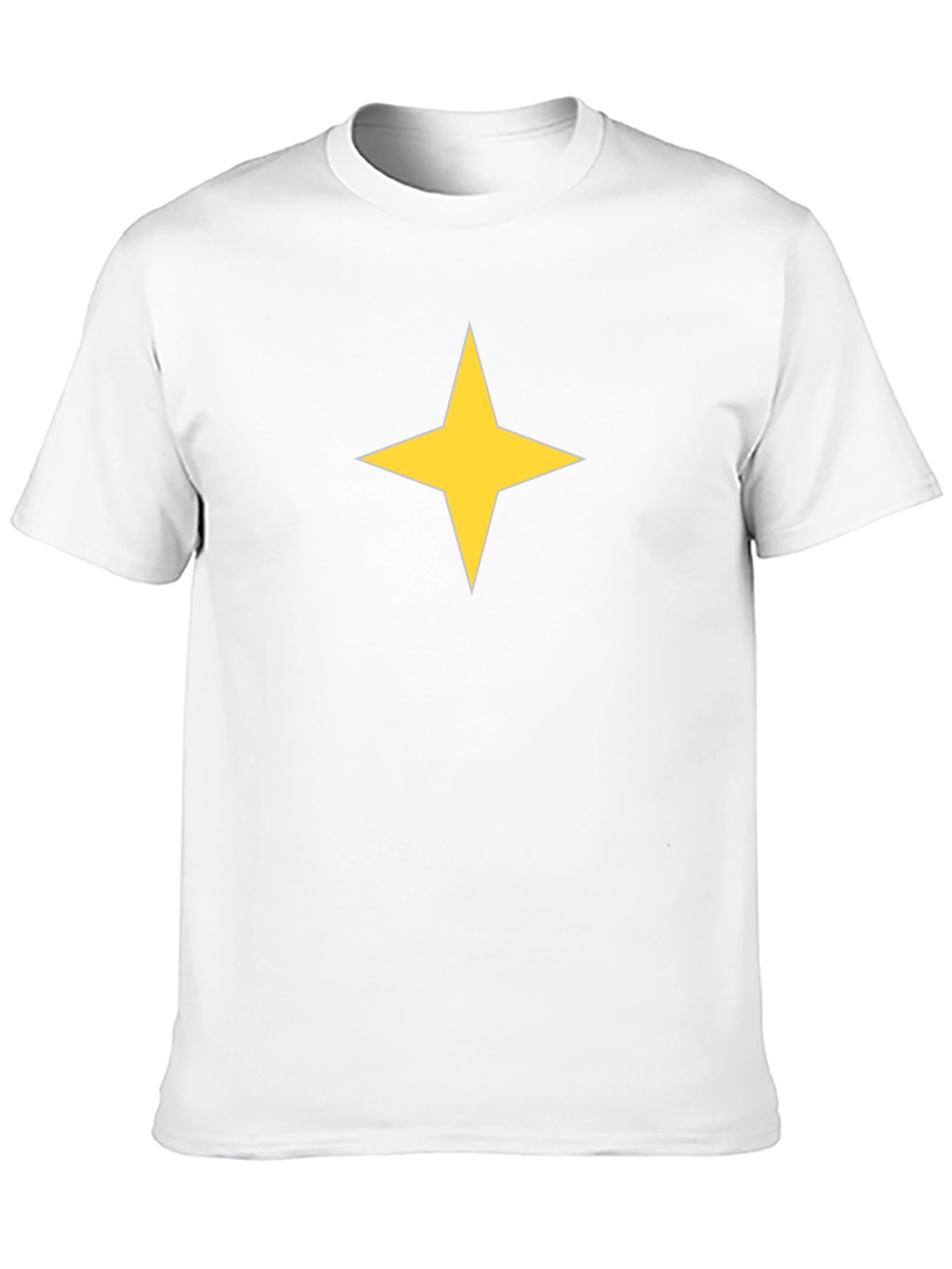Black Tee with Yellow Star