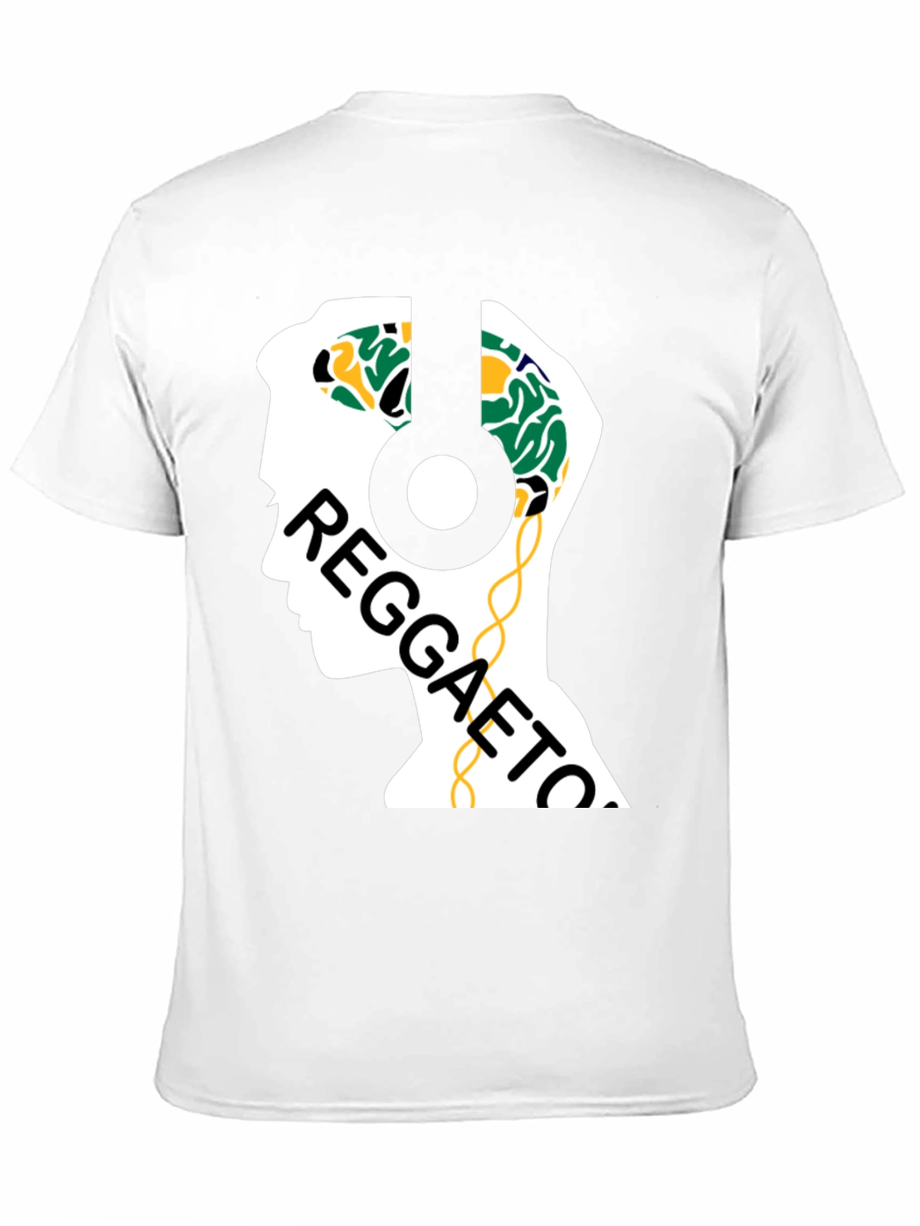 Reggaeton Brain Headphones T-Shirt - Music Lover Tee