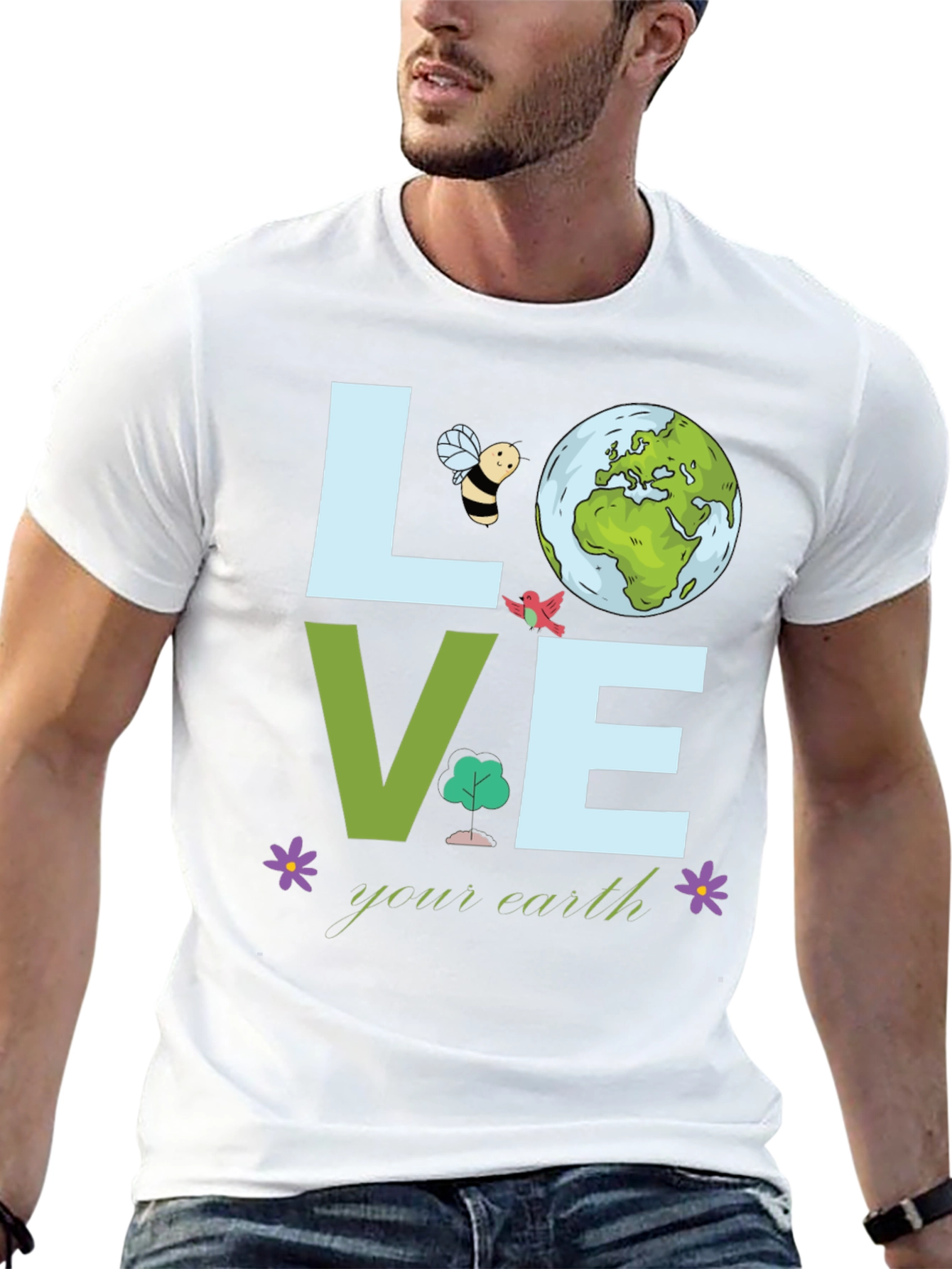 Love Your Earth T-Shirt - Environmental Awareness
