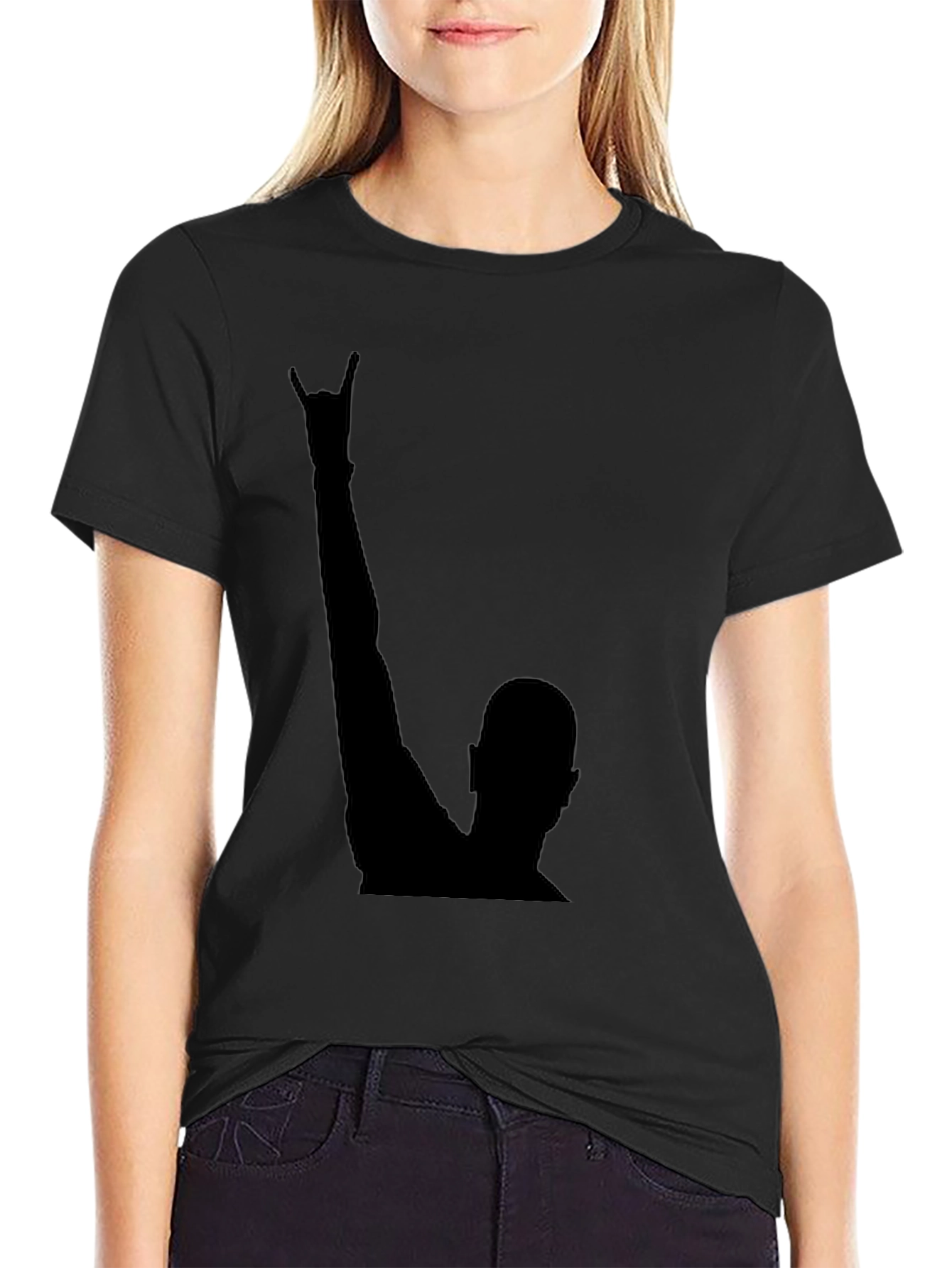 Rock On! Black Graphic Tee